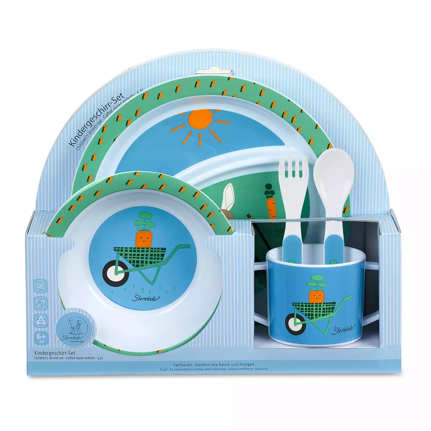 Besteck & Geschirr, Sterntaler, Pink – Besonderheit: robust und lebensmittelecht