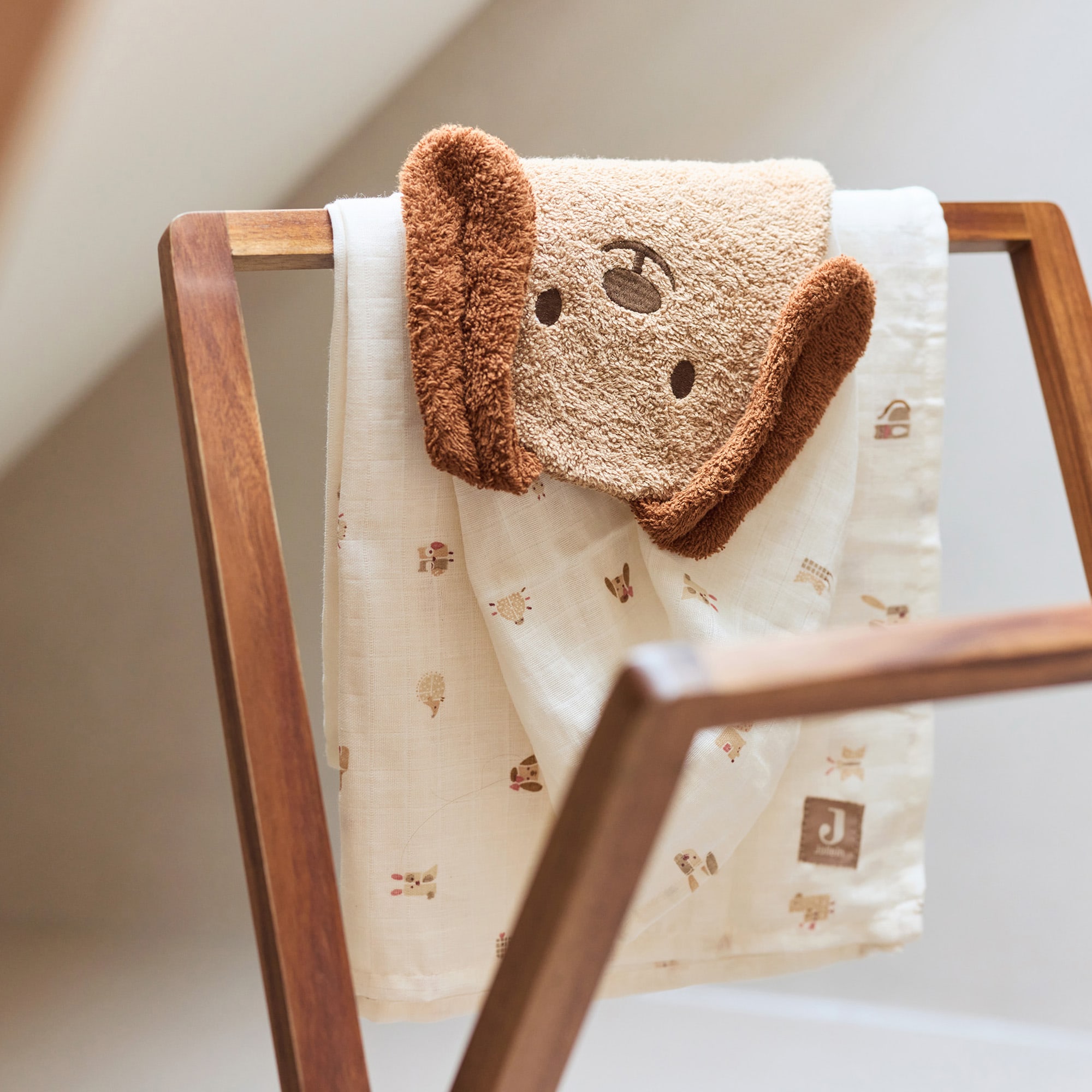 Waschlappen, jollein, Braun – Besonderheit: praktischer Begleiter