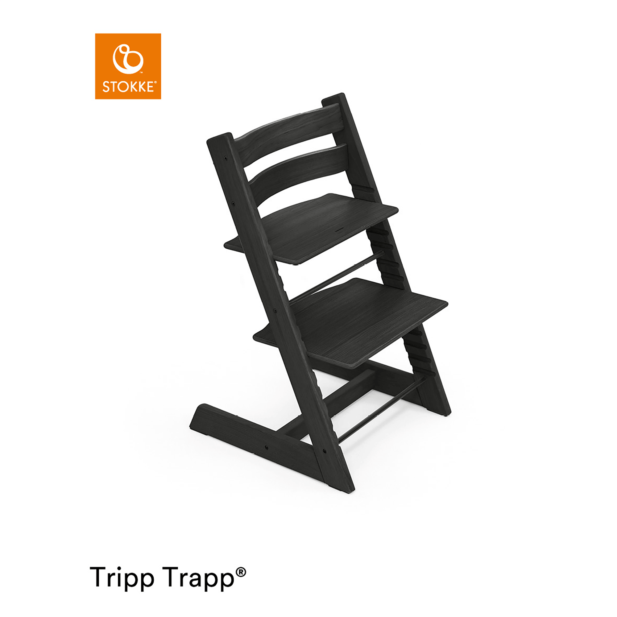 Set Tripp Trapp® Oak Black mit Baby Set STOKKE Schwarz 9000000000126 2