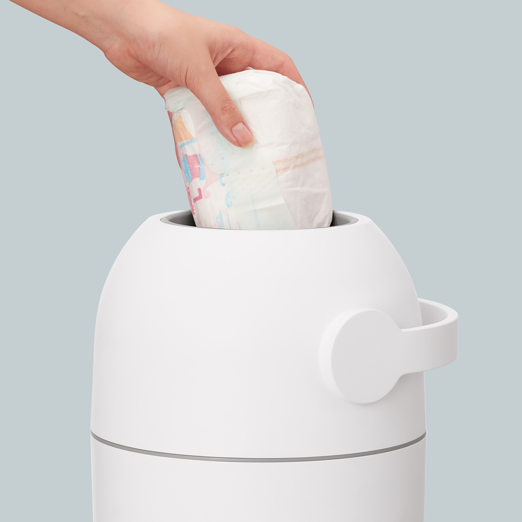 Windeleimer, tradewell, Grau – Besonderheit:  Geruchsstopp-System