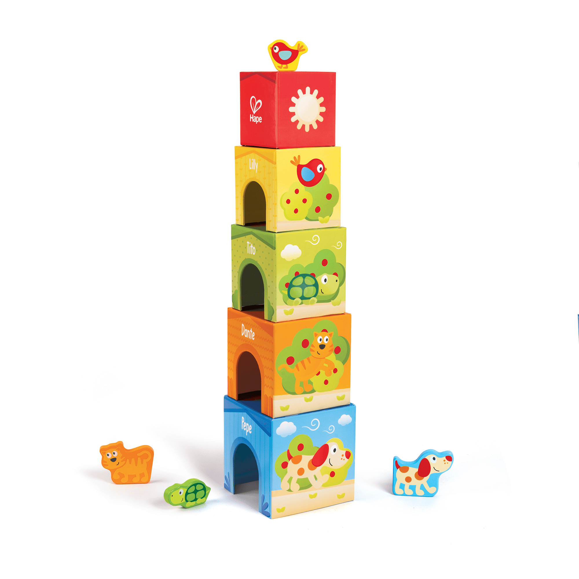 Stapeltürme, Hape, Mehrfarbig – Produktansicht