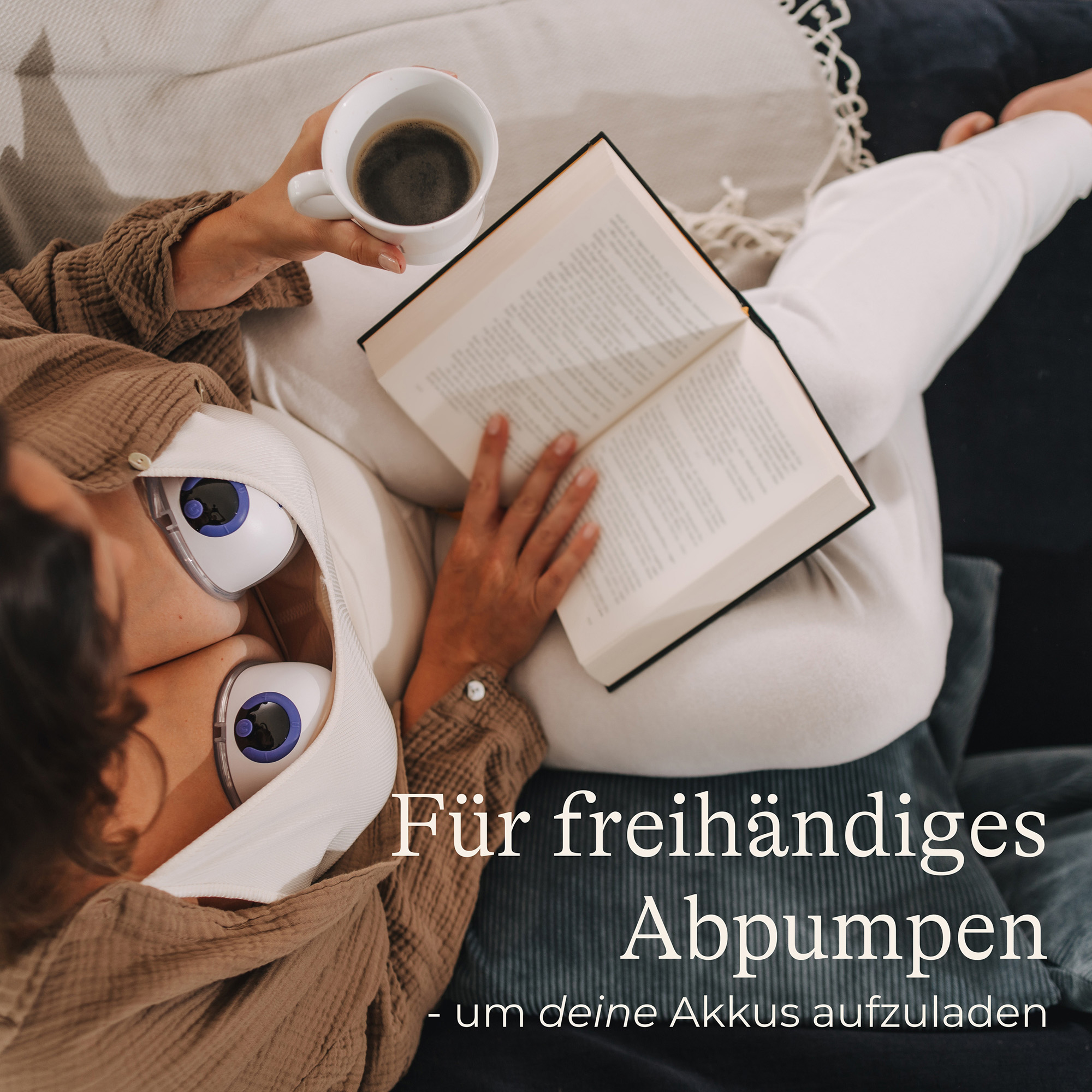 Hands Free Milchpumpen, Lansinoh, Weiß – Produktansicht