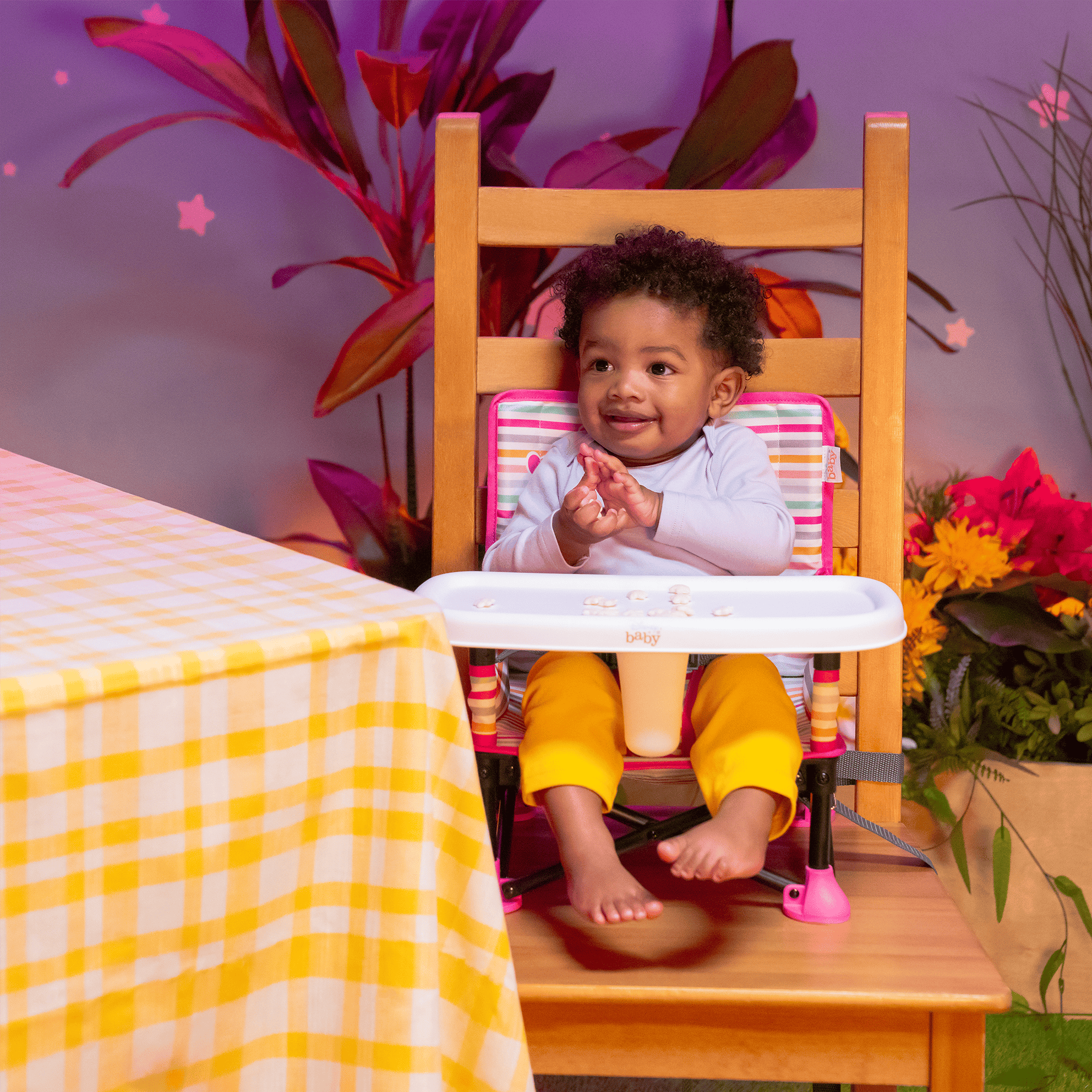 Reisehochstühle, BrightStarts, Pink – Produktansicht