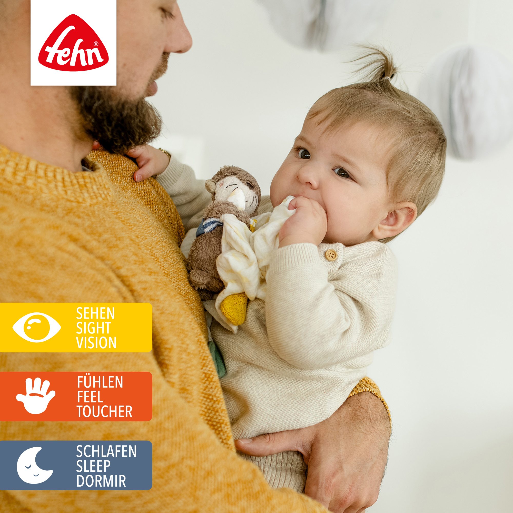 Schmusetücher, fehn, Mehrfarbig – Produktansicht