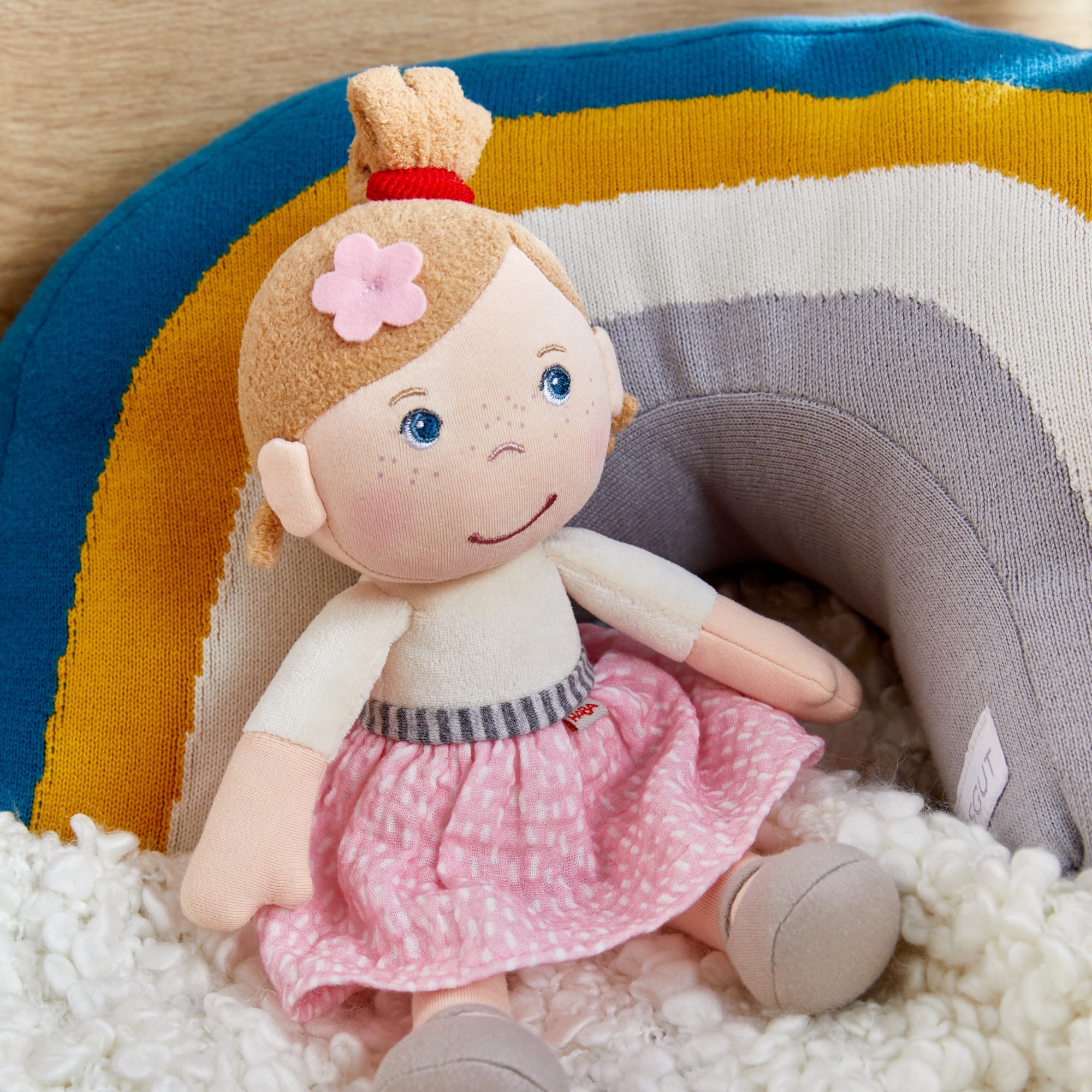 Puppen & Puppenwagen, HABA, Pink – Produktansicht