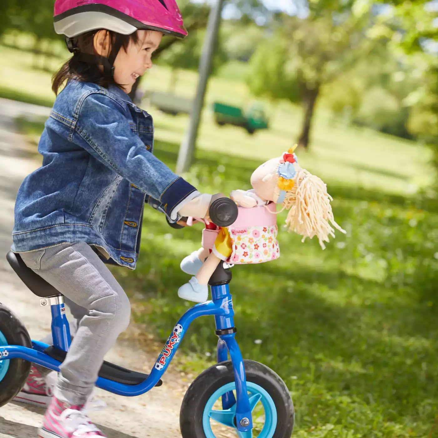Puppen & Puppenwagen, HABA, Mehrfarbig – Produktansicht