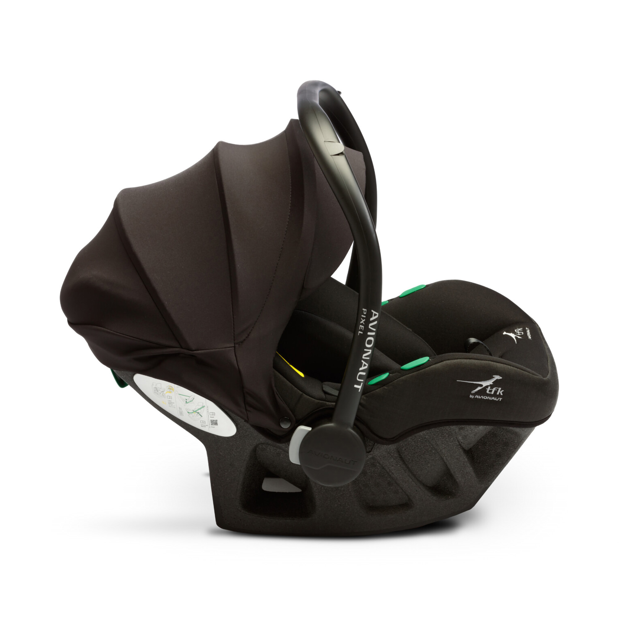 Babyschalen 0-13 kg, Gruppe 0+, tfk, Schwarz – Produktansicht