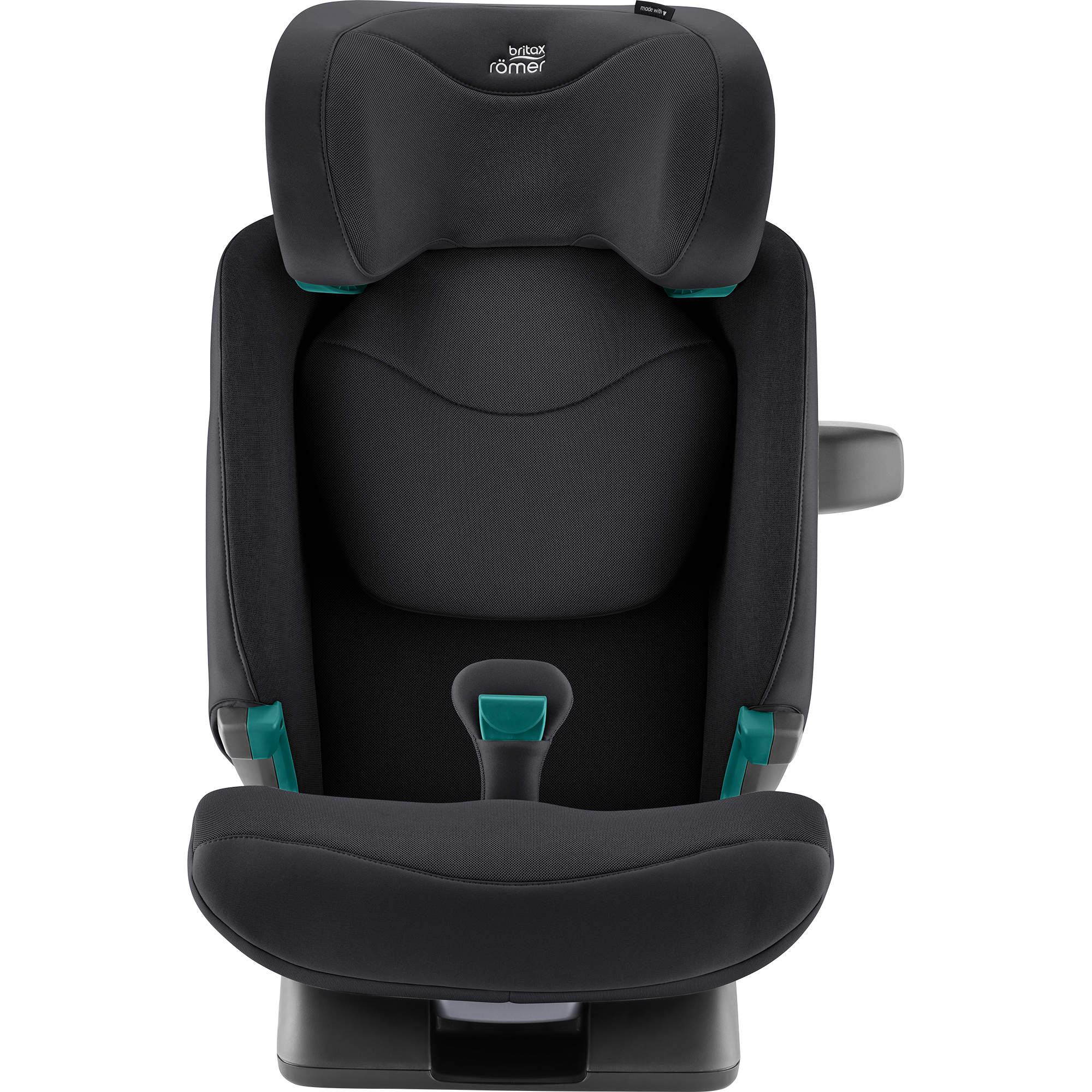 Kindersitze 15-36 kg, Gruppe 2/3, Britax Römer, Schwarz – Besonderheit: mit nur zwei Klicks ist der SAFEFIX dank ISOFIX Konnektoren installiert, während Anzeigen die korrekte und sichere Befestigung bestätigen 