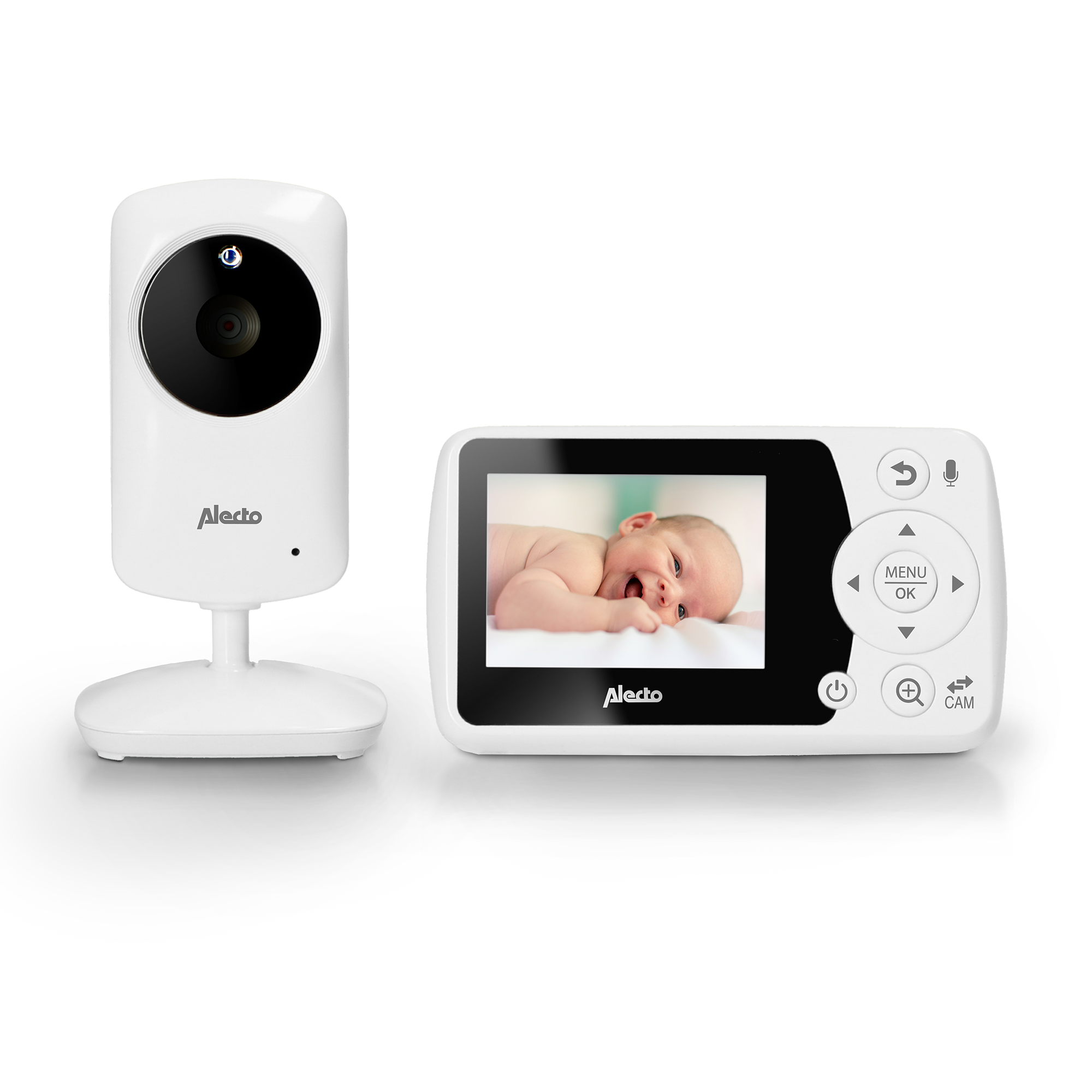 Video Babyphone, Alecto baby, Weiß – Produktansicht