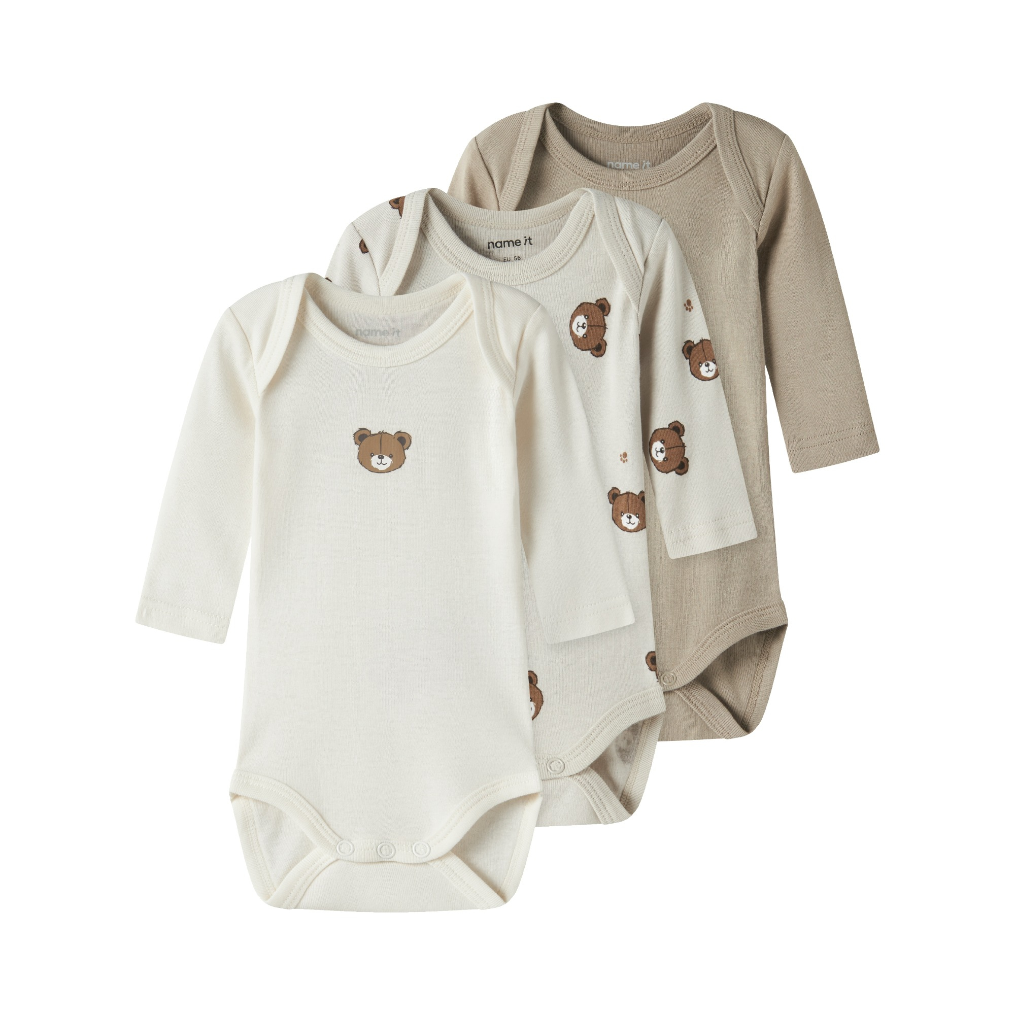 Langarmbodys, name it, Beige – Produktansicht