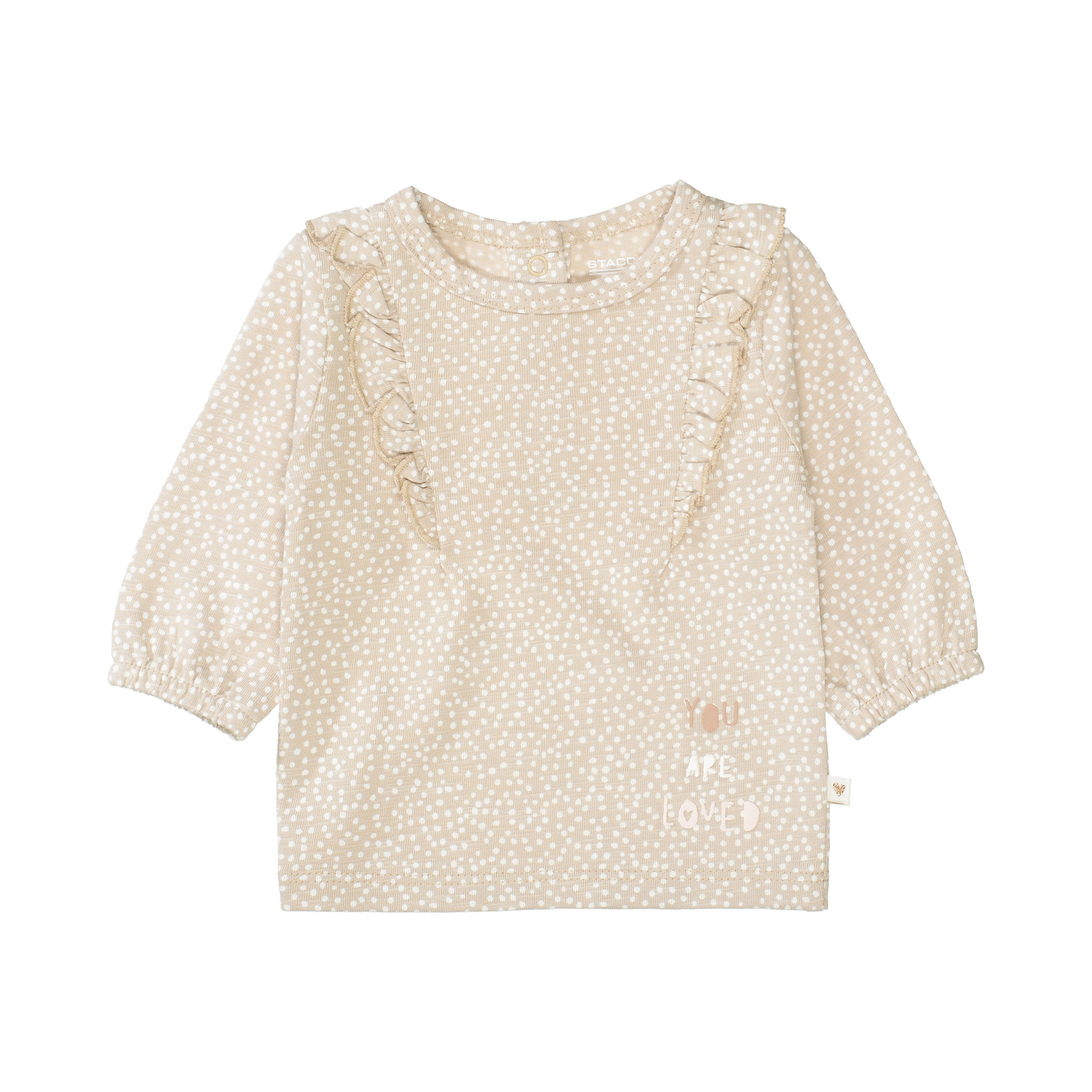 Langarmshirt You Are Loved STACCATO Beige M2000585451400 1