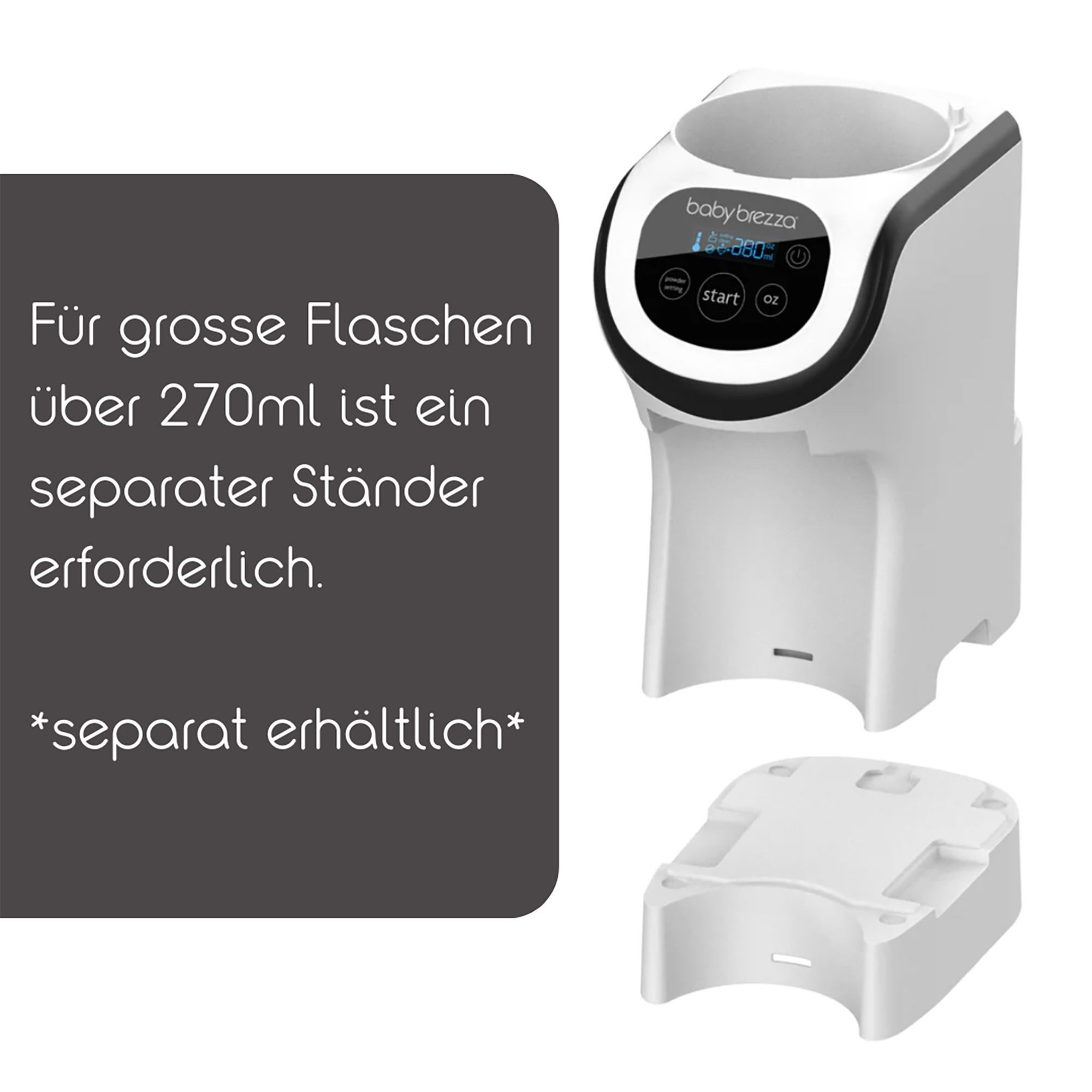 Nahrungsbehälter, babybrezza, Weiß – Produktansicht