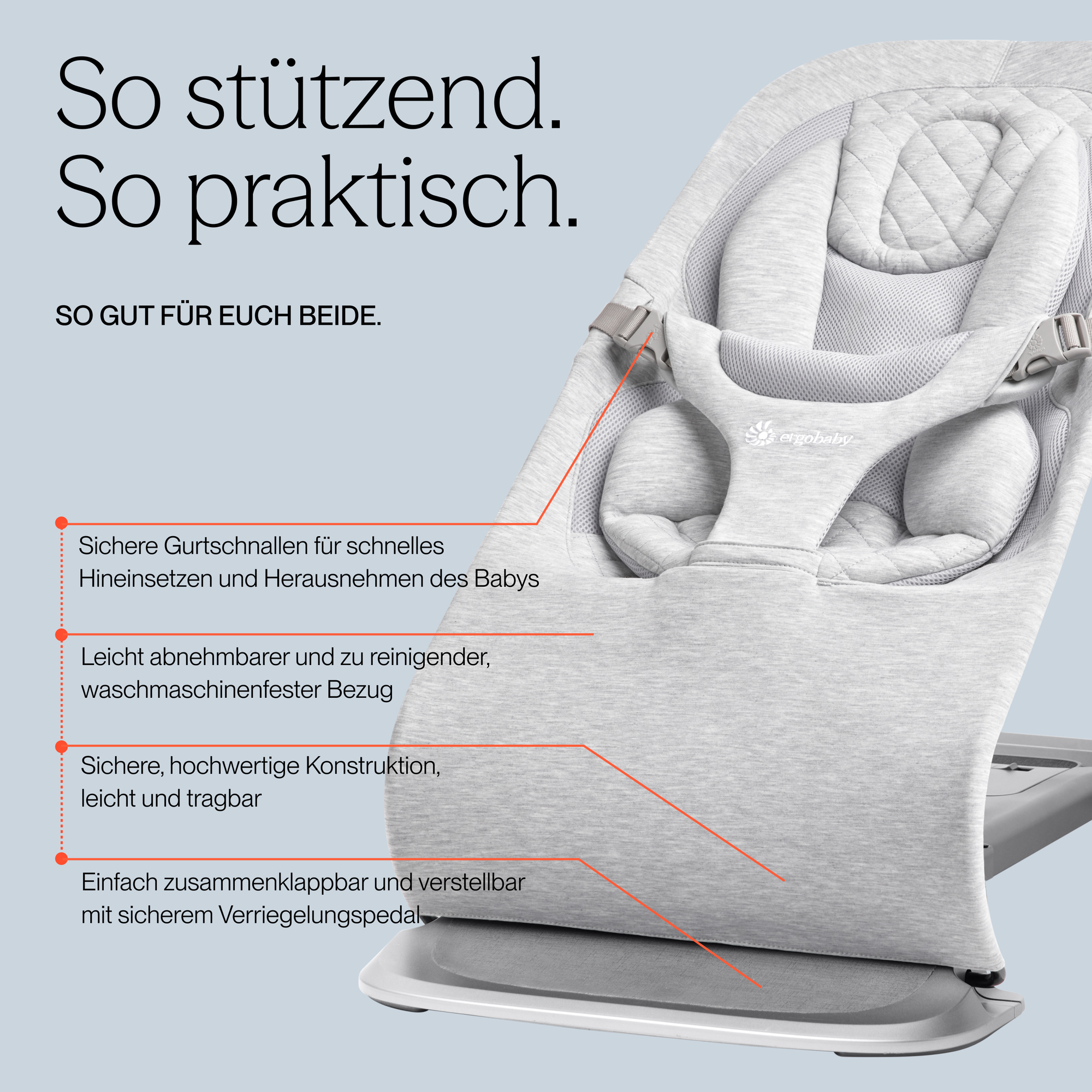 Wippen, ERGObaby, Braun – Produktansicht