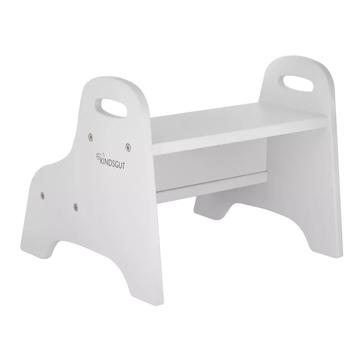 Tritthocker, KINDSGUT, Grau – Produktansicht