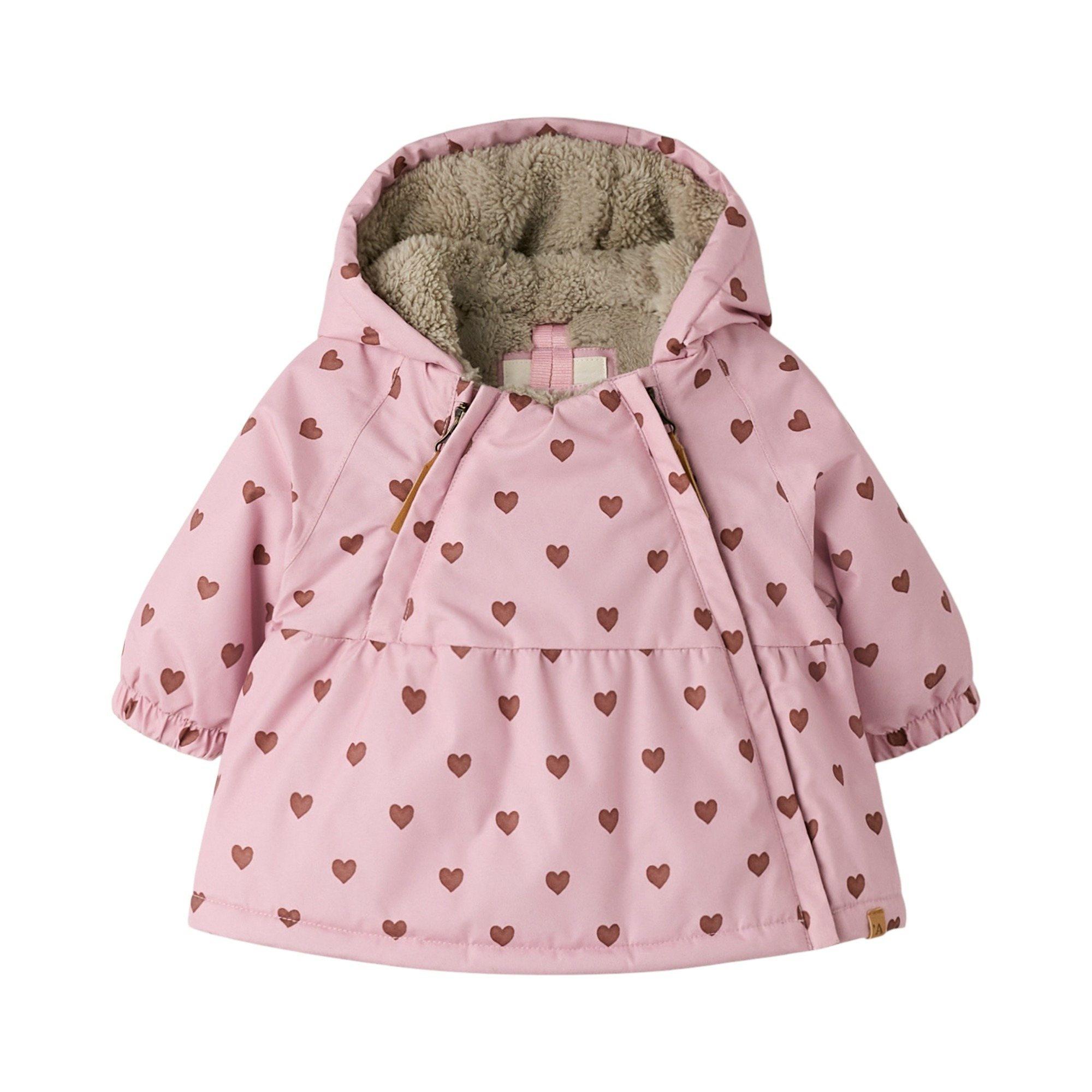 Winterjacken, Lil' Atelier, Pink – Besonderheit: durchgehender Reißverschluss