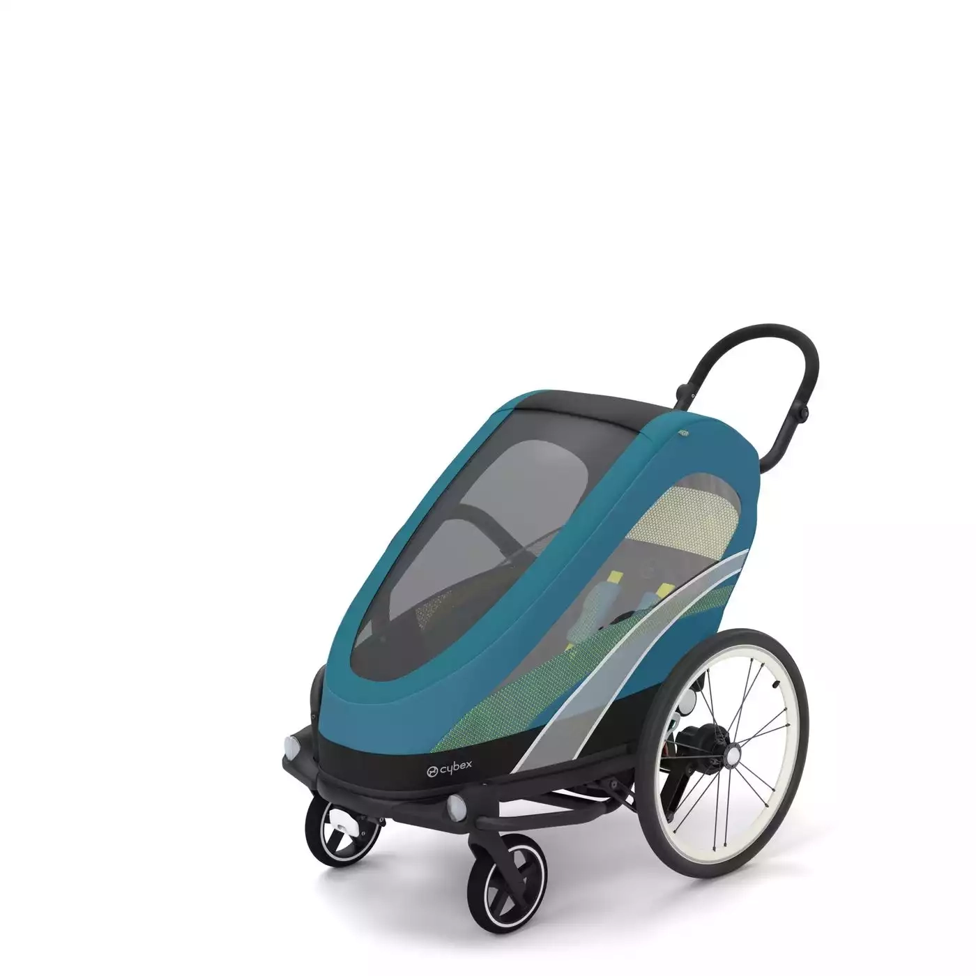 Fahrradanhänger, cybex, Blau – Produktansicht