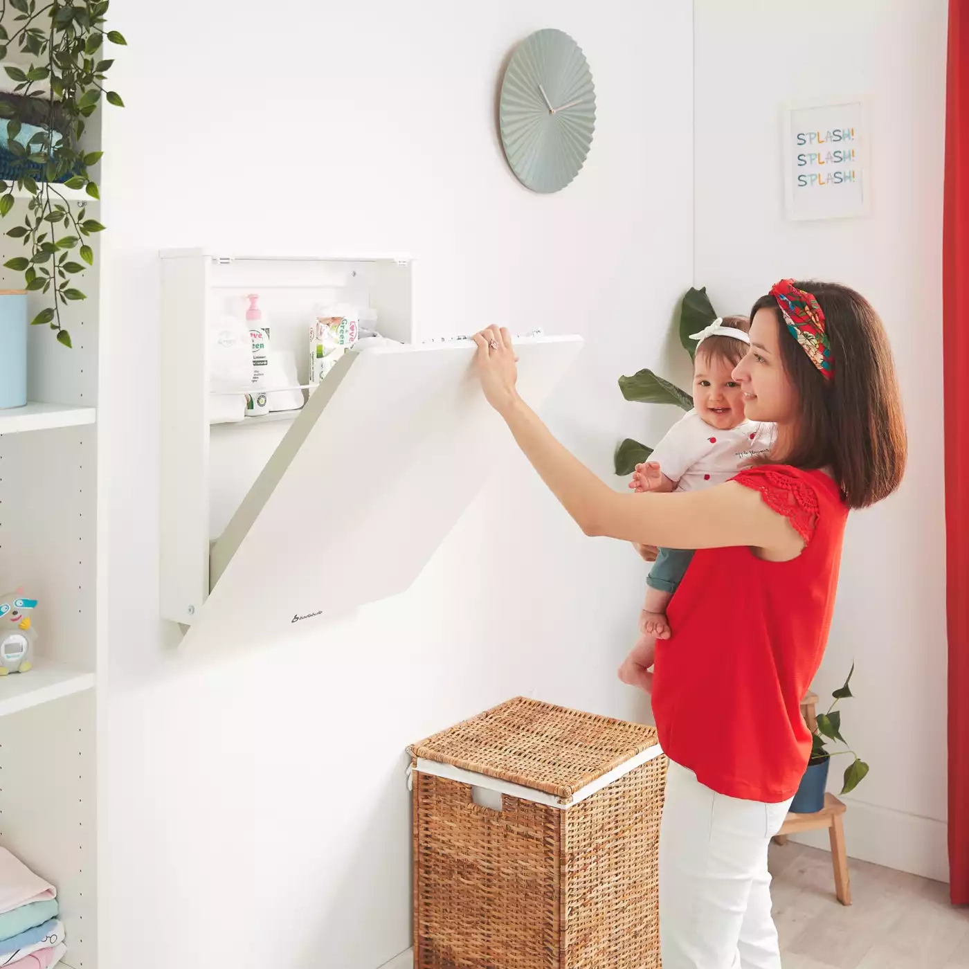 Wickeltische, badabulle, Weiß – Produktansicht