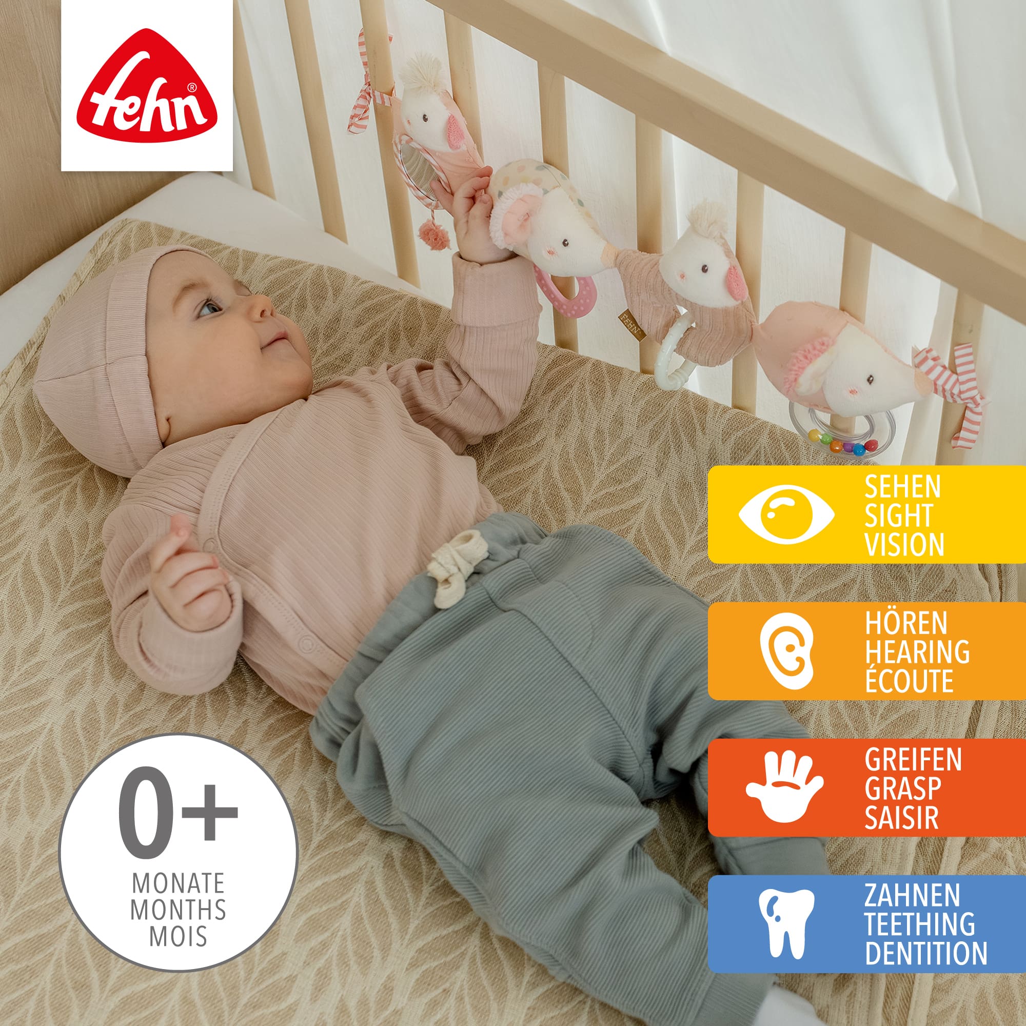 Kinderwagenketten, fehn, Mehrfarbig – Produktansicht