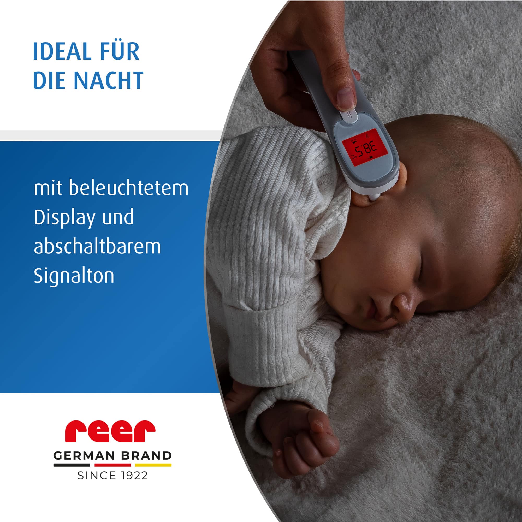 Fieberthermometer, reer, Weiß – Produktansicht