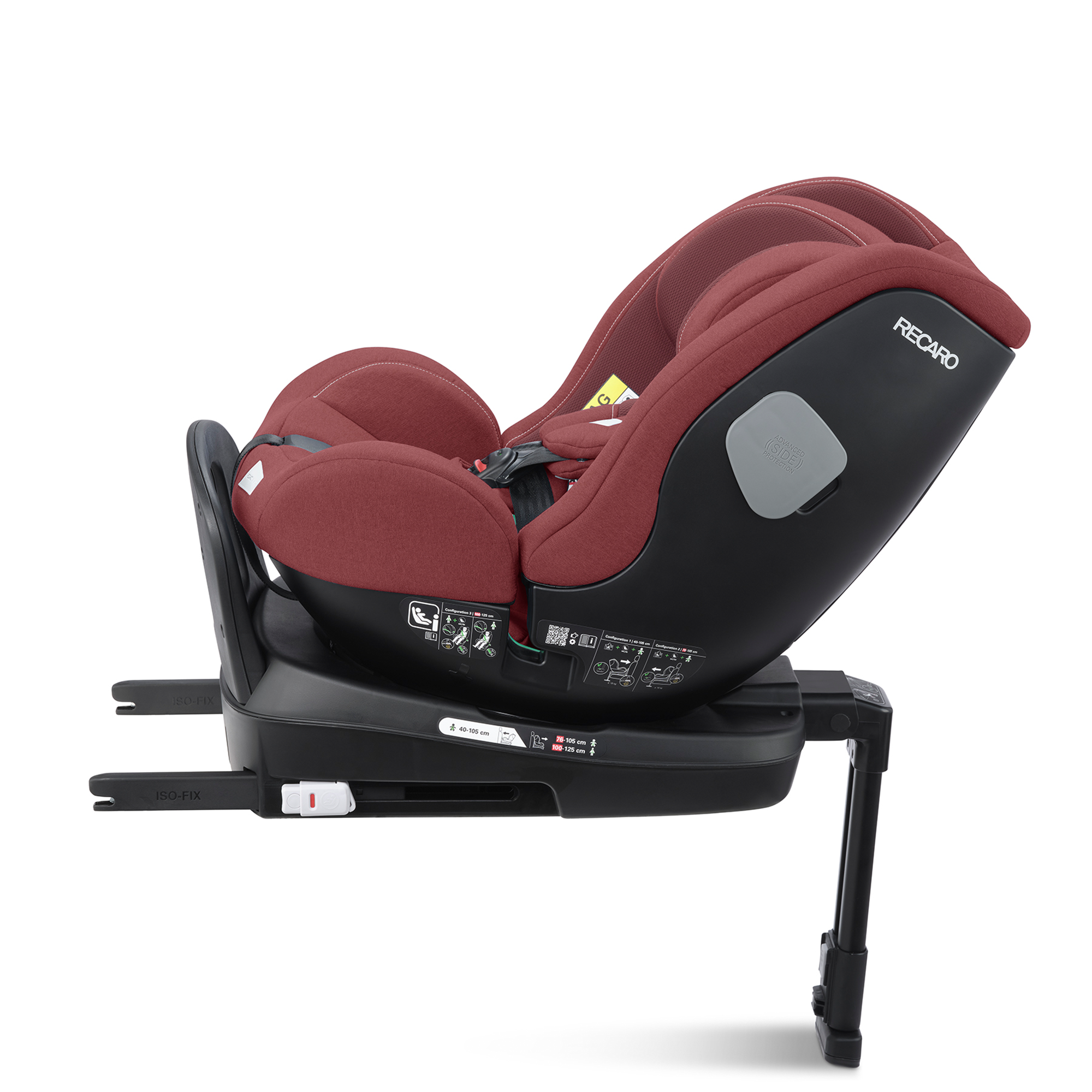 Reboarder 0-18 kg, Gruppe 0+/1, RECARO, Rot – Produktansicht