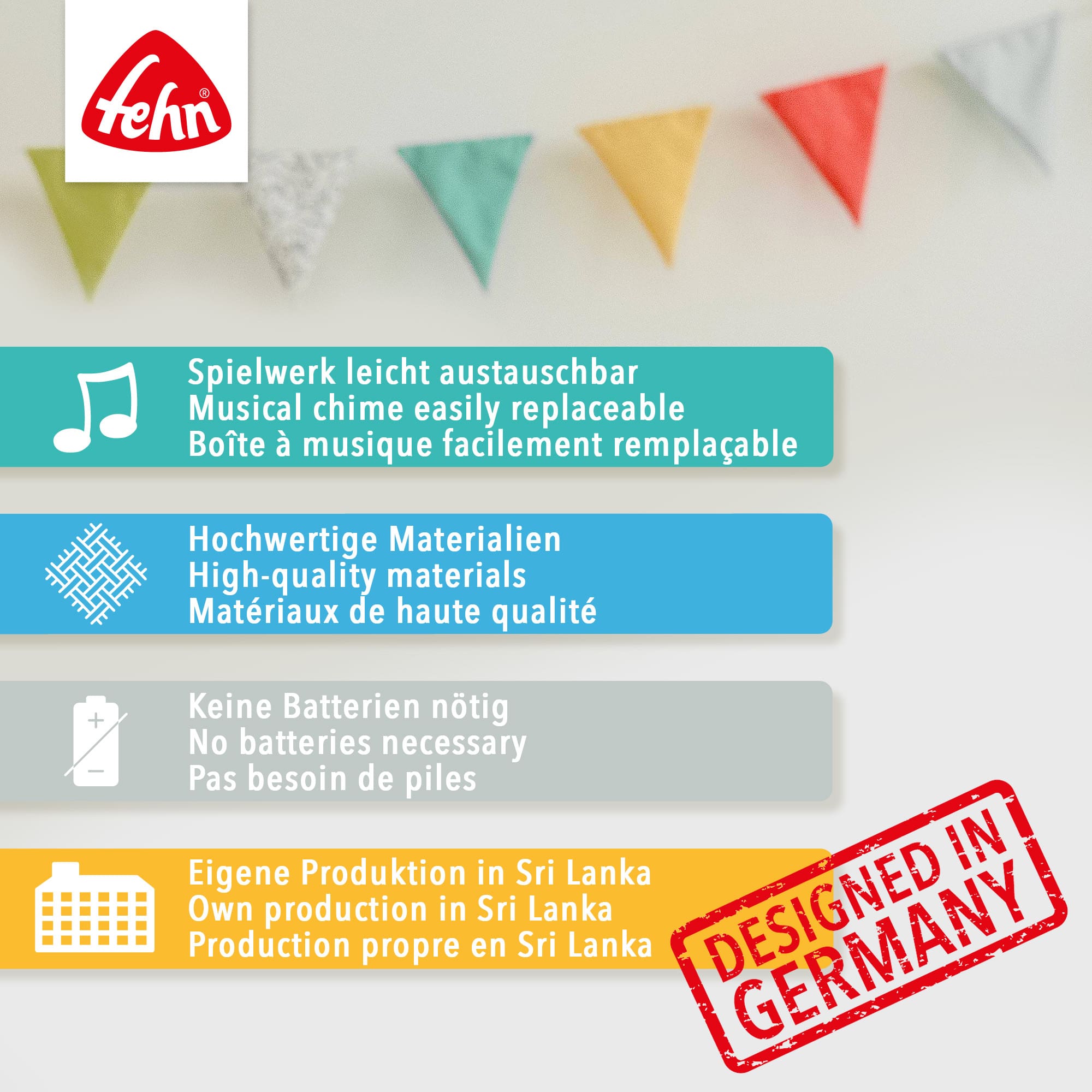 Spieluhren, fehn, Weiß – Produktansicht