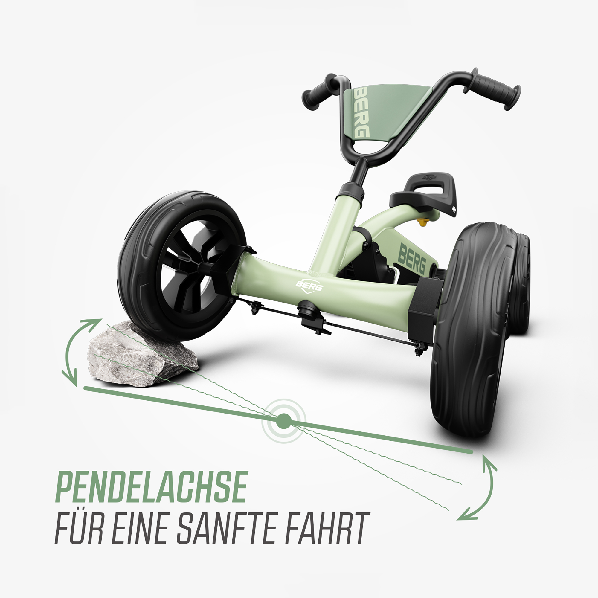 Kinderfahrzeuge, BERG, Grün – Produktansicht