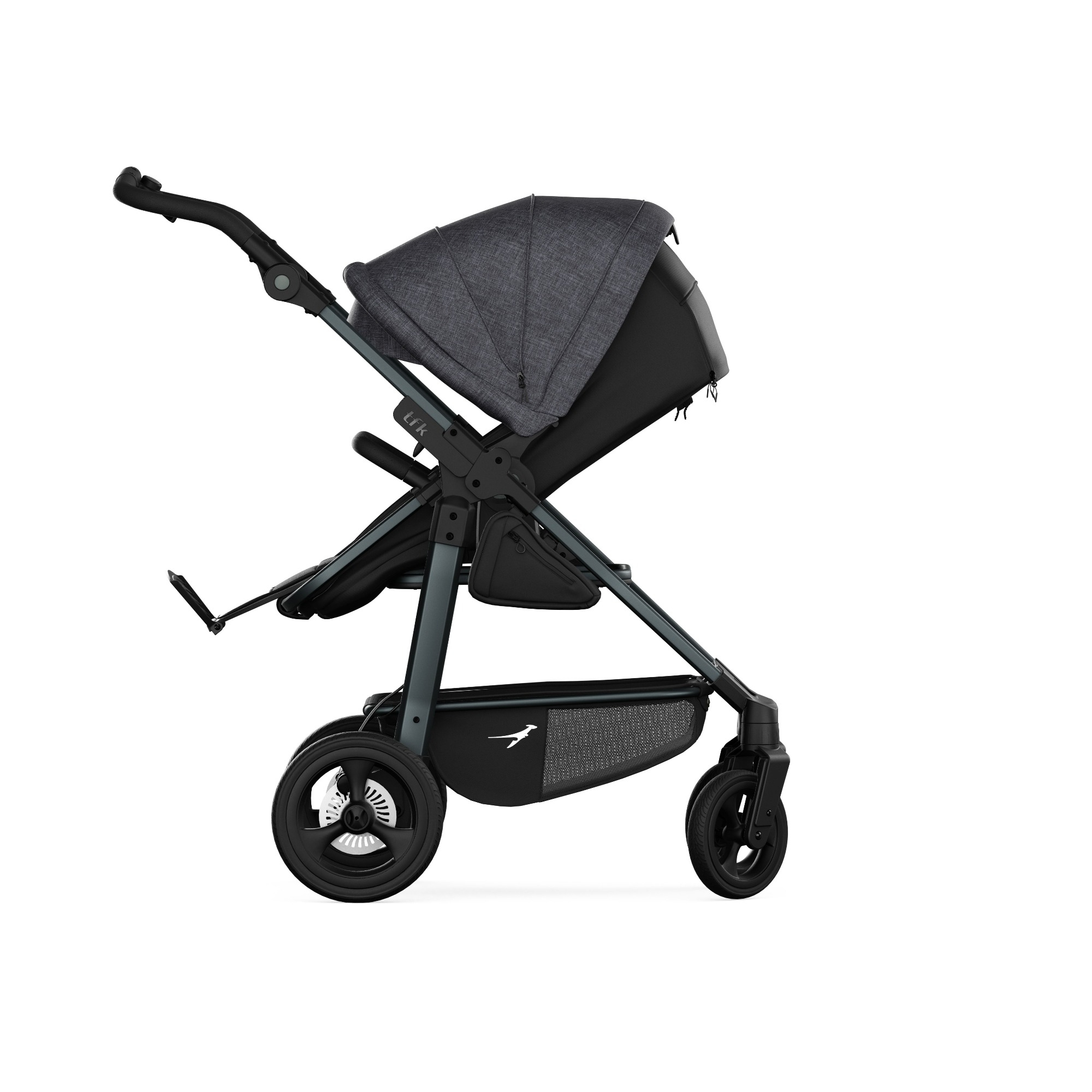 Kombi-Kinderwagen, tfk, Schwarz – Produktansicht