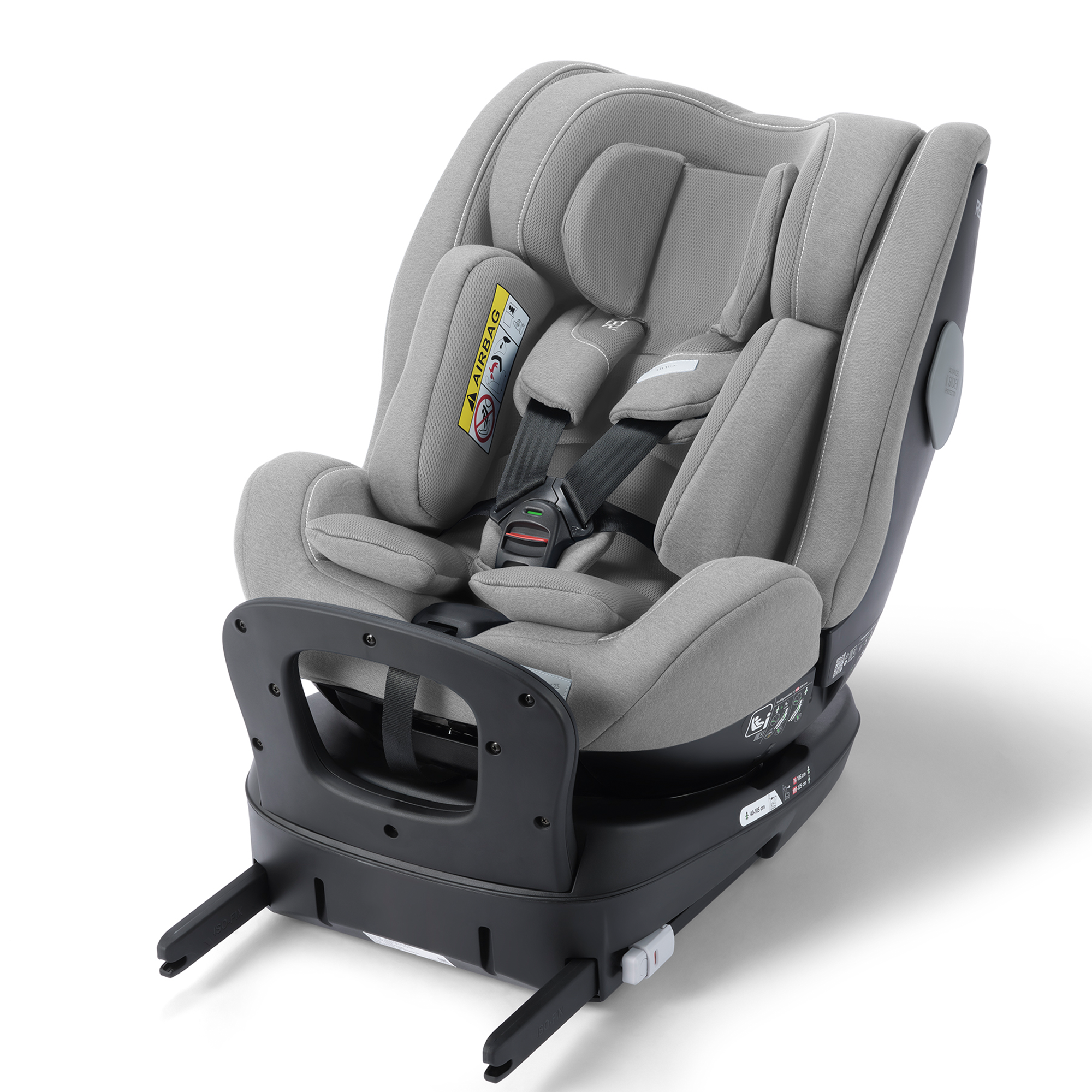 Reboarder 0-18 kg, Gruppe 0+/1, RECARO, Grau – Produktansicht