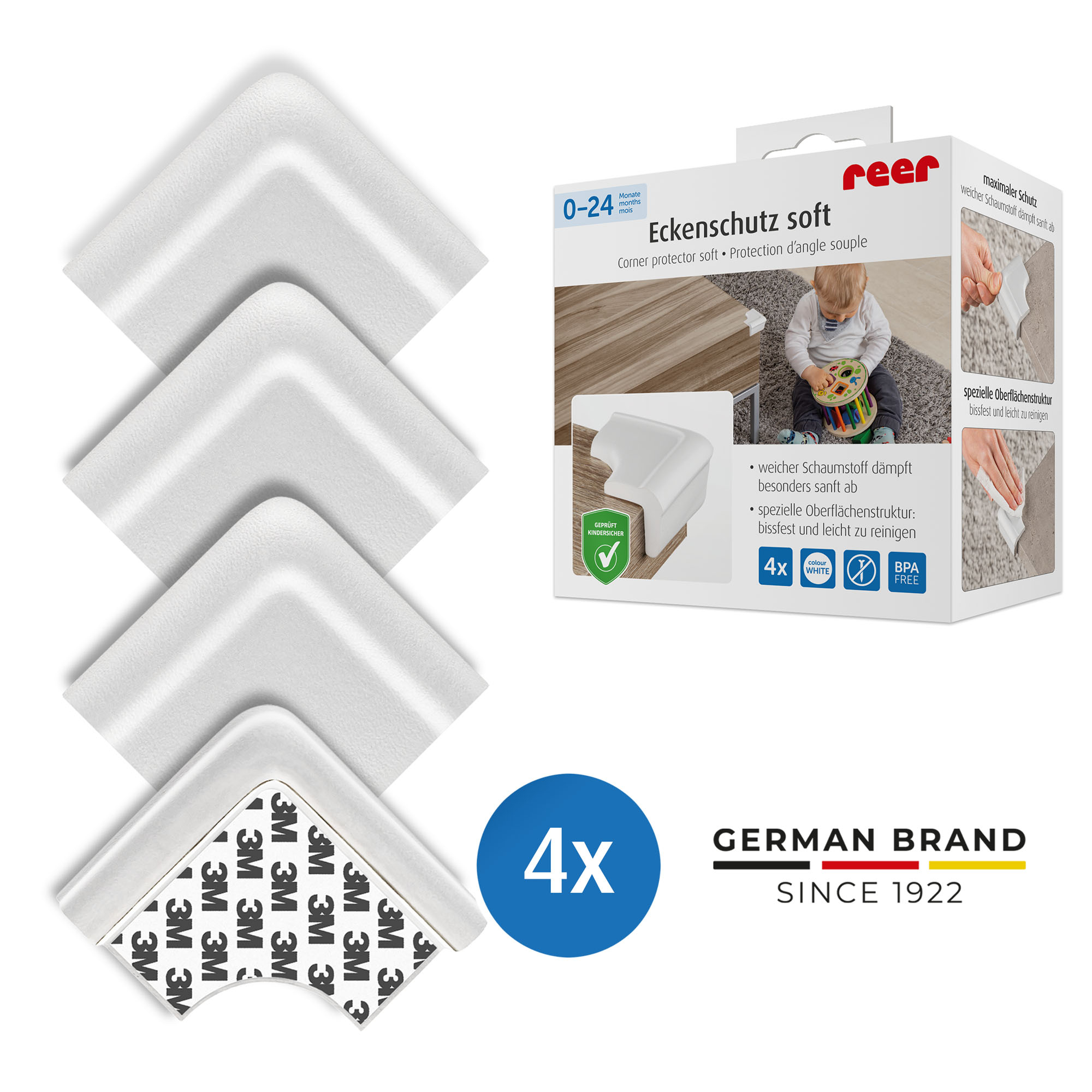 Kantenschutz, reer, Weiß – Besonderheit: frei von BPA und Phthalate