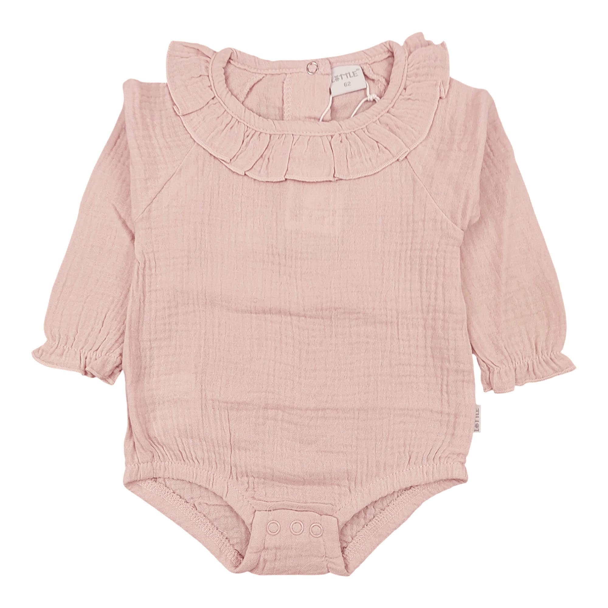 Langarmbody Musselin LITTLE Rosa M2000587715500 1