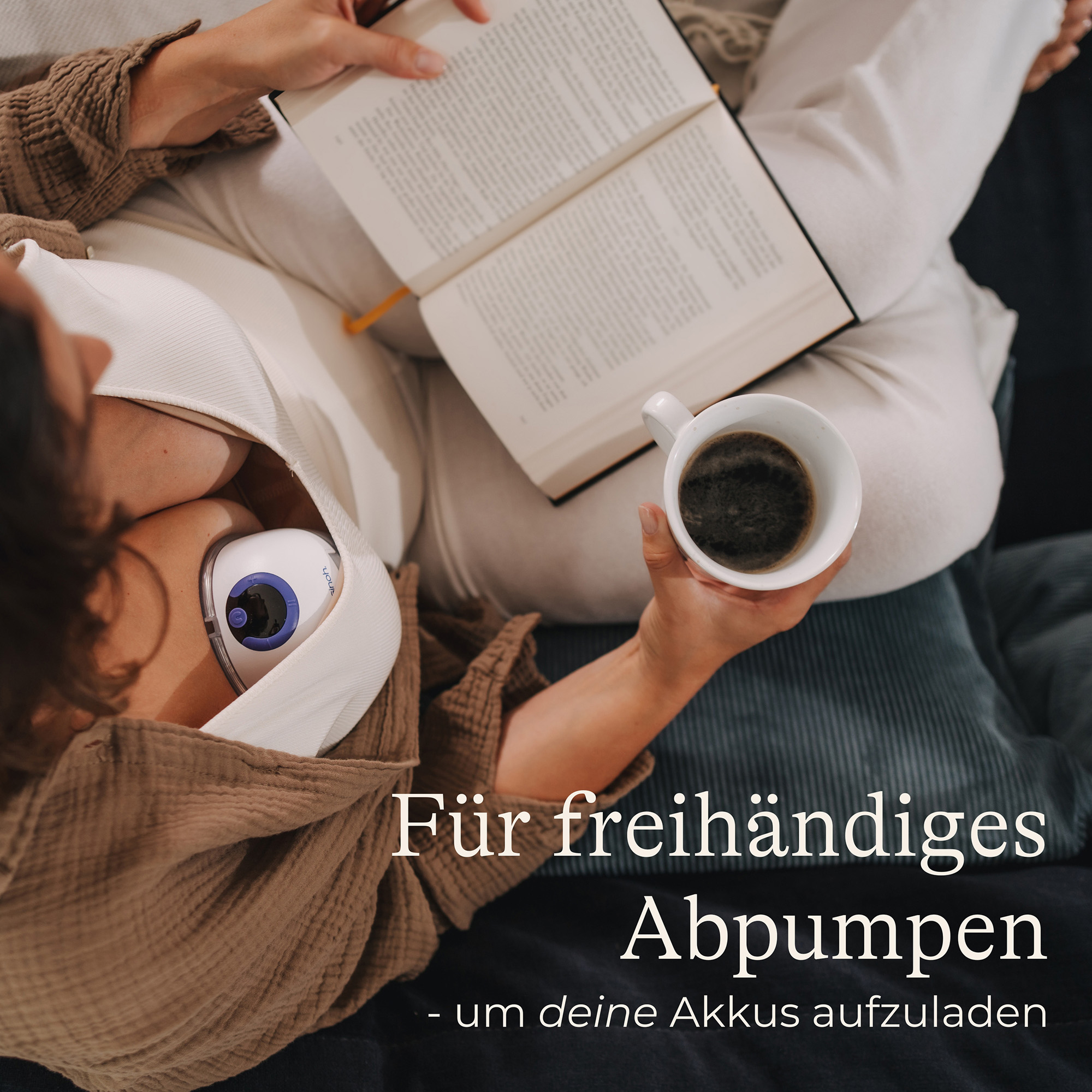 Hands Free Milchpumpen, Lansinoh, Weiß – Produktansicht