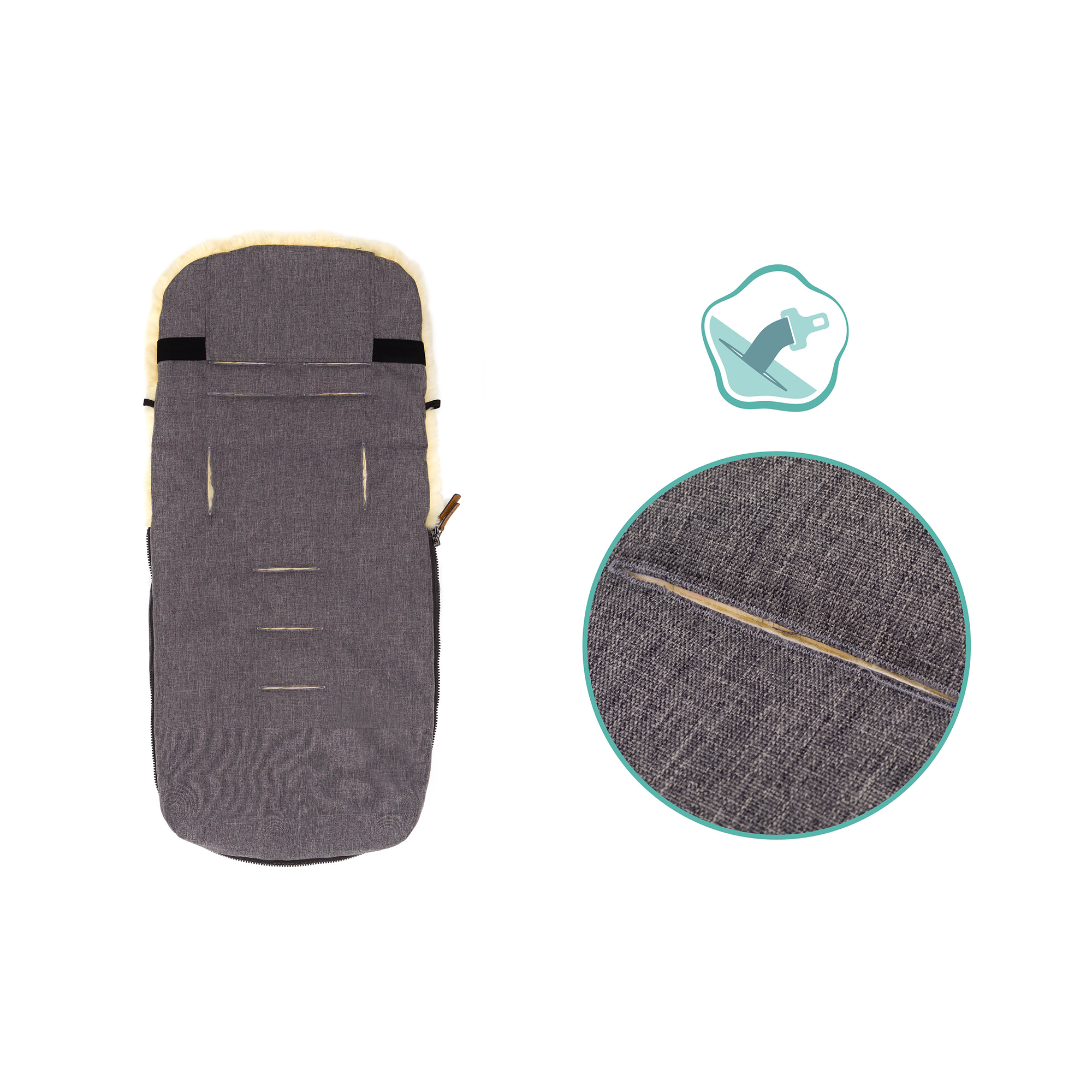 Fußsäcke & Decken, LITTLE ONE, Grau – Produktansicht