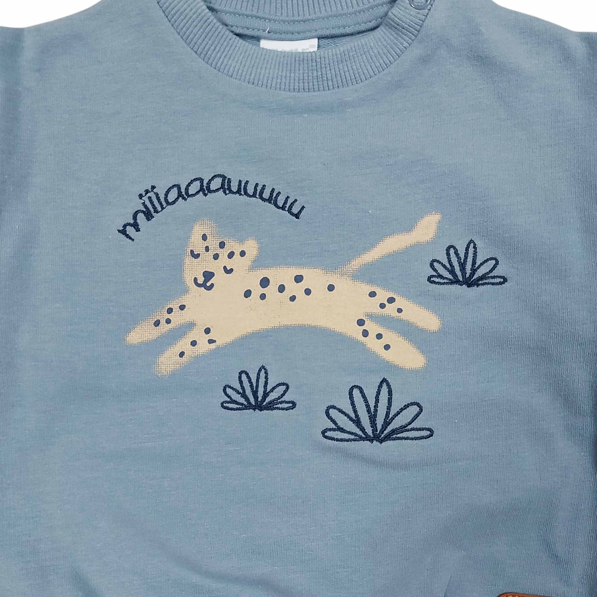 Pullover & Sweatshirts, LITTLE, Blau – Besonderheit: aus 95% Baumwolle