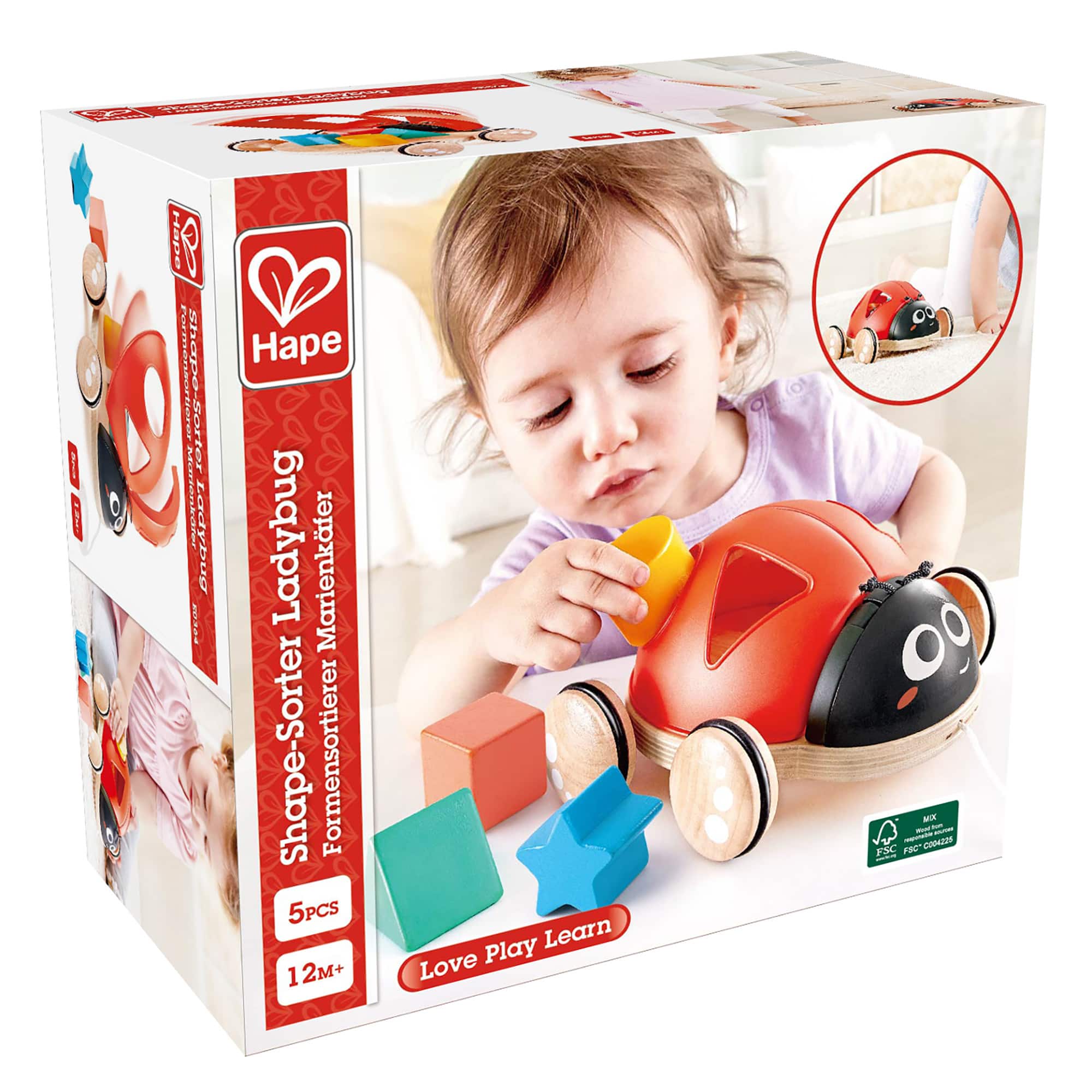Steckspielzeug, Hape, Rot – Produktansicht
