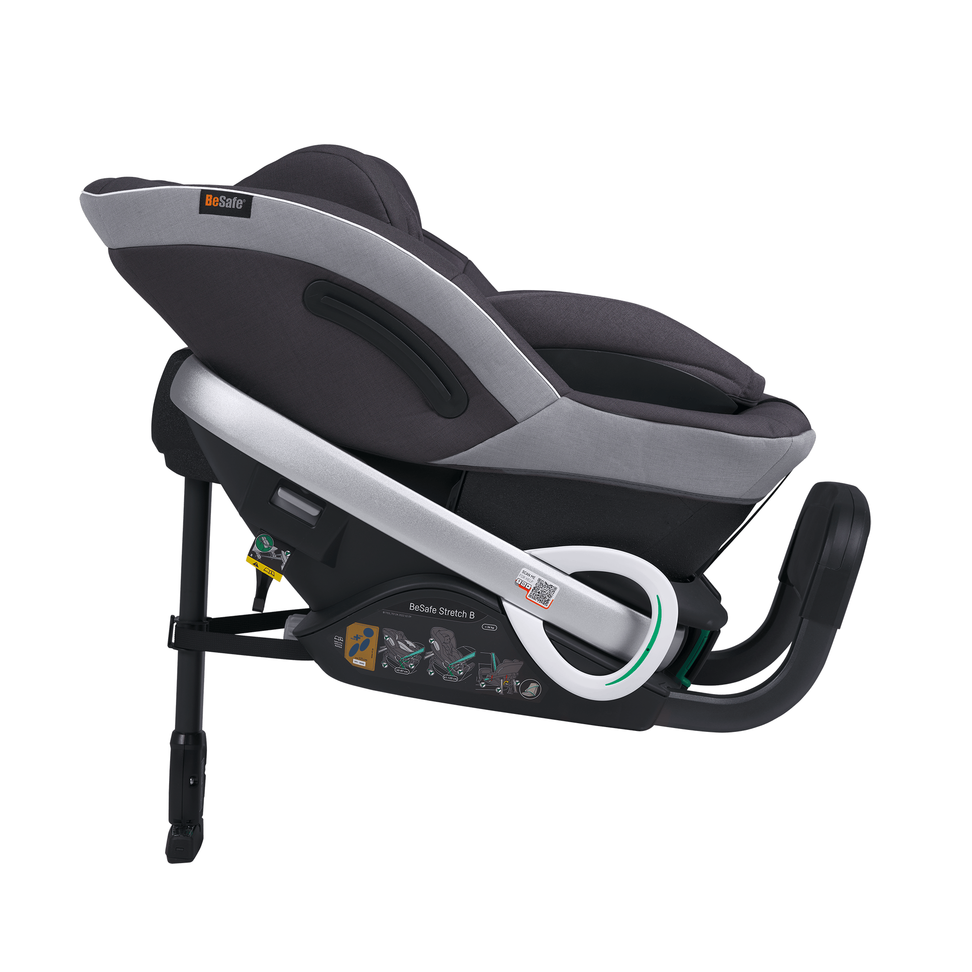 Reboarder 0-18 kg, Gruppe 0+/1, BeSafe, Grau – Produktansicht