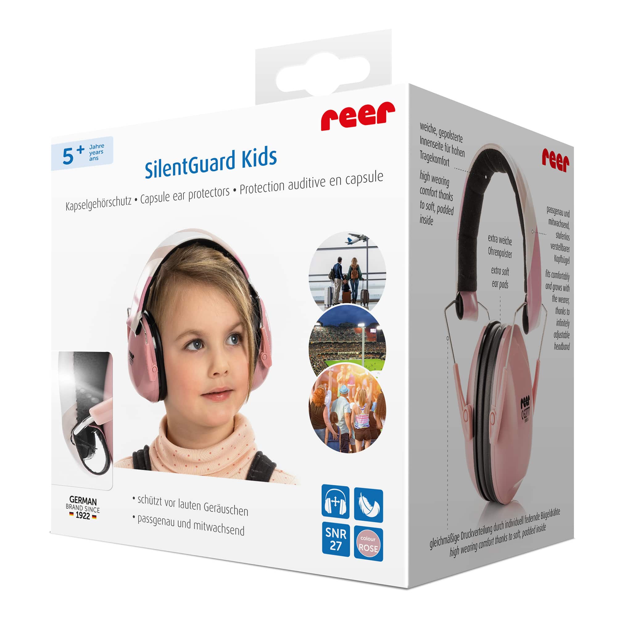 Gehörschutz, reer, Pink – Produktansicht