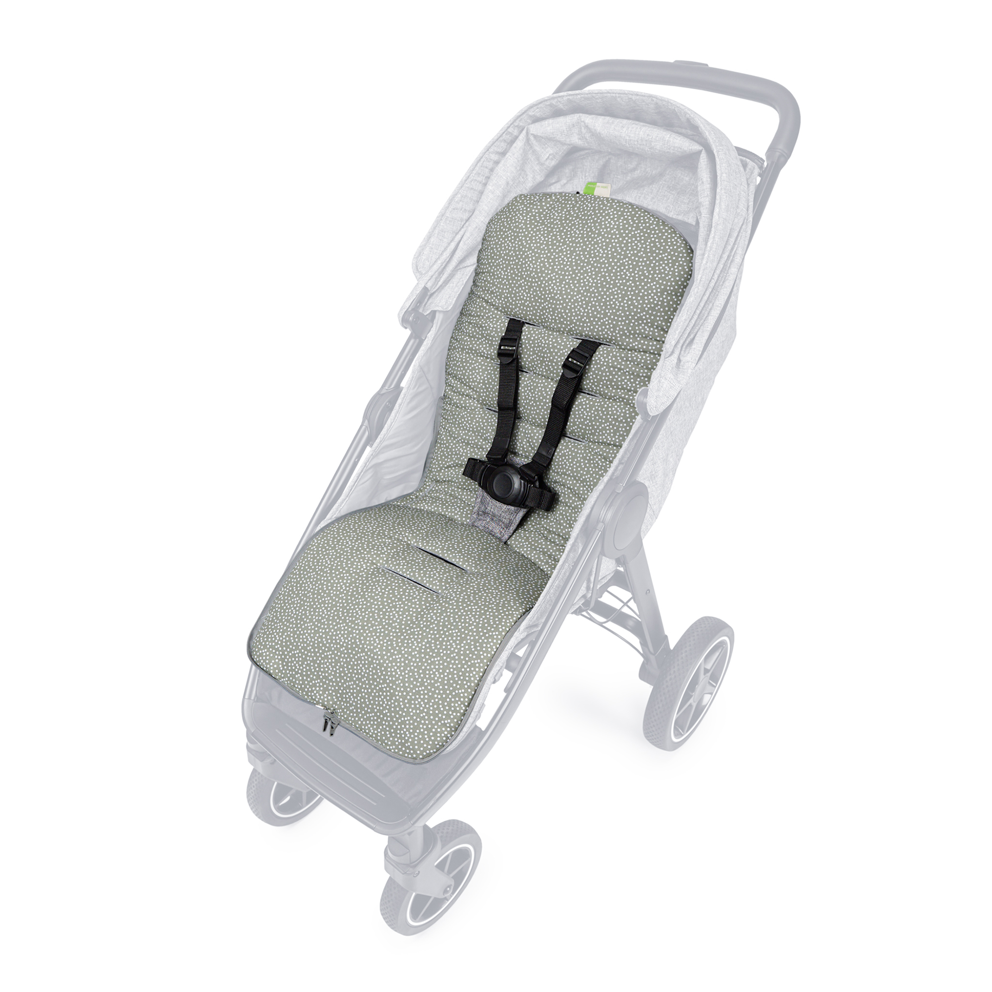 Fußsack Bodo Mini Dots Salbei Liebes von Priebes Grau 2000582244012 2