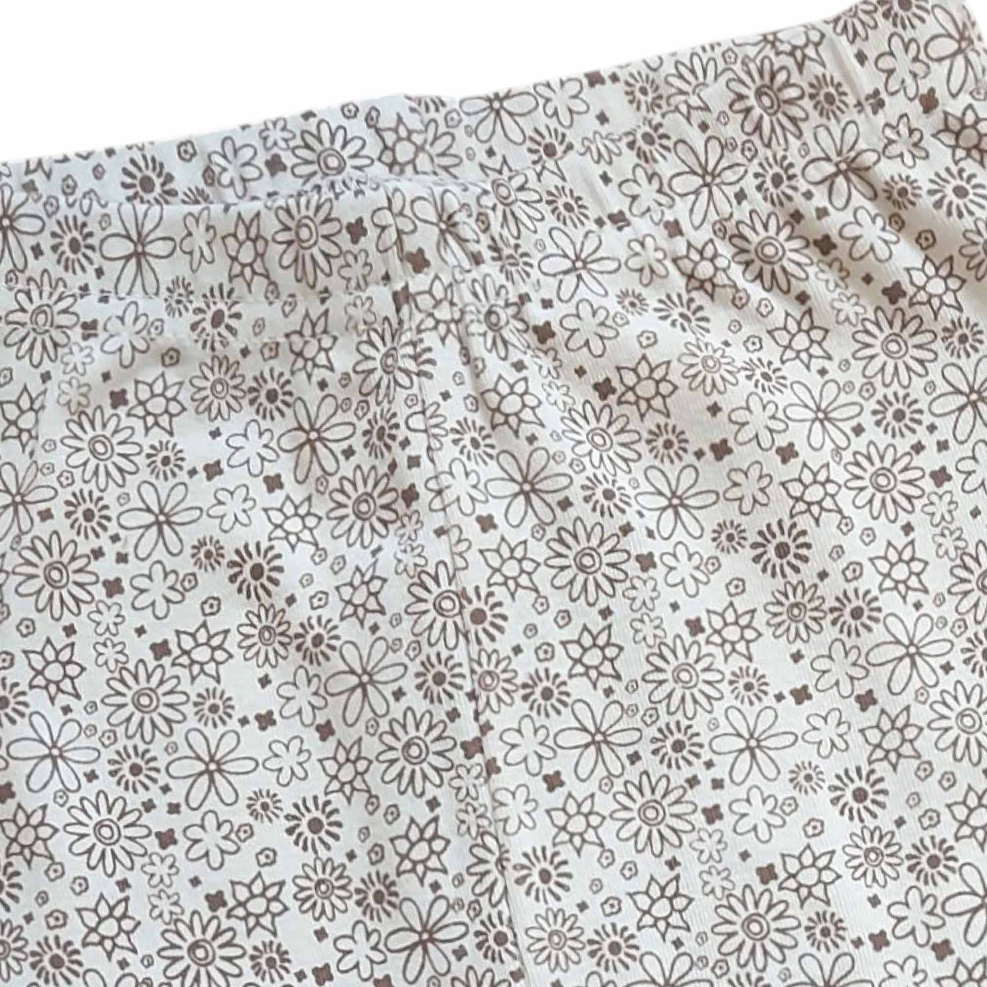 Leggings Blümchen LITTLE Braun M2000587734006 2