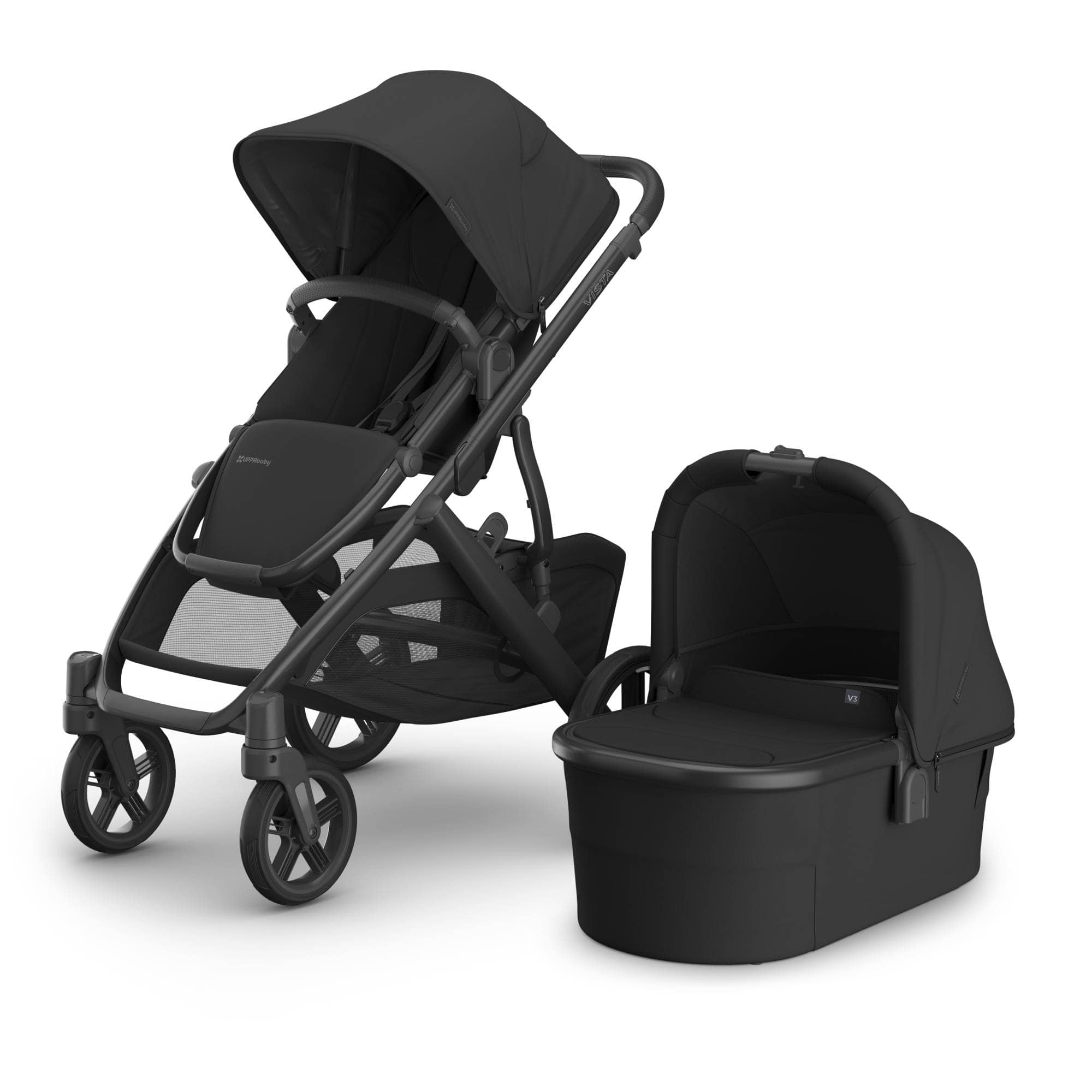Kombi-Kinderwagen, UPPAbaby, Schwarz – Produktansicht