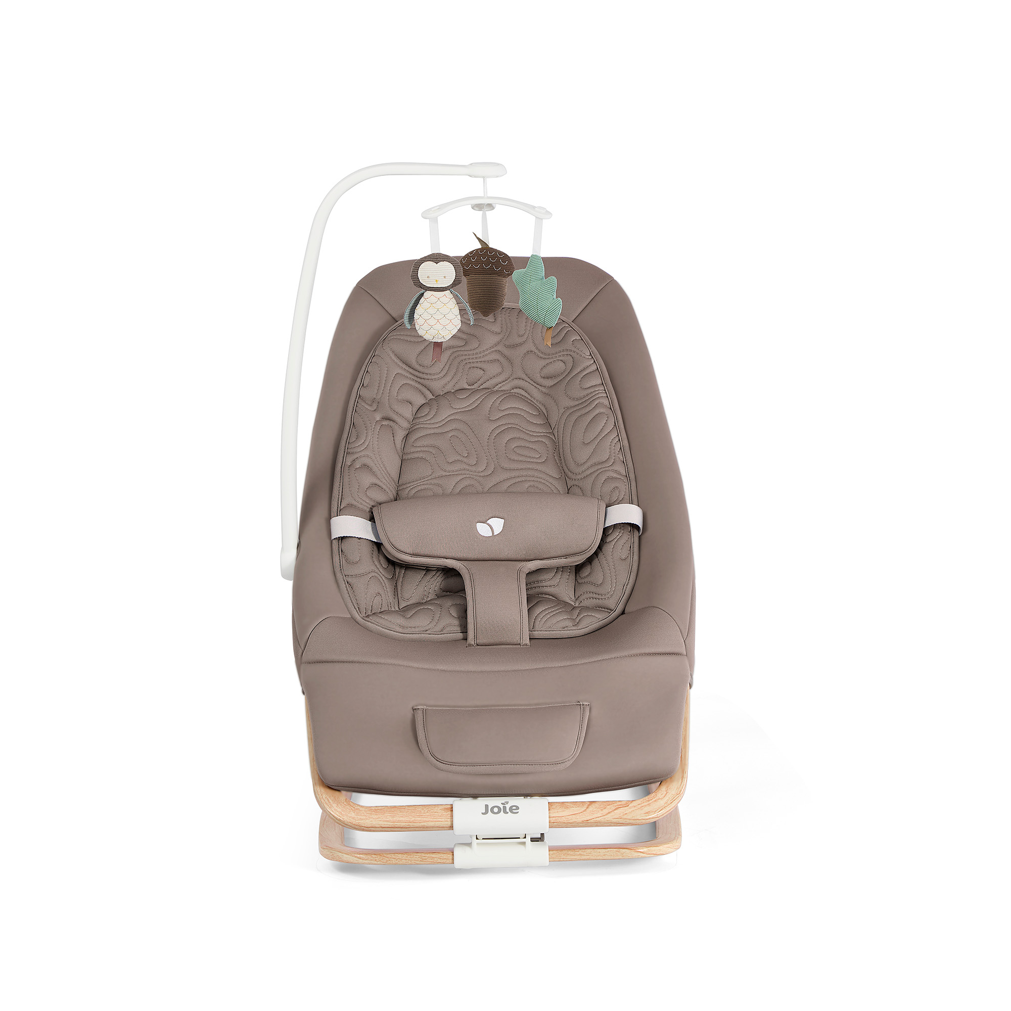 Wippen, Joie, Beige – Besonderheit: multifunktionale Babywippe (als Wippe oder fester Sitz)