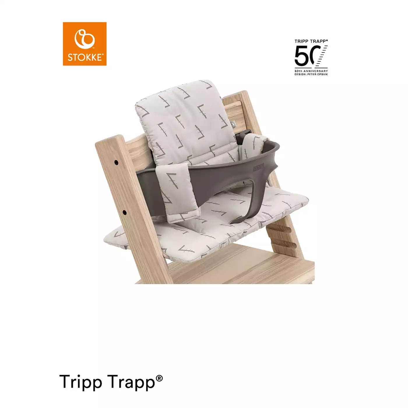 Tripp Trapp Kissen 50 Jahre STOKKE Grau Grau 2000582923603 4