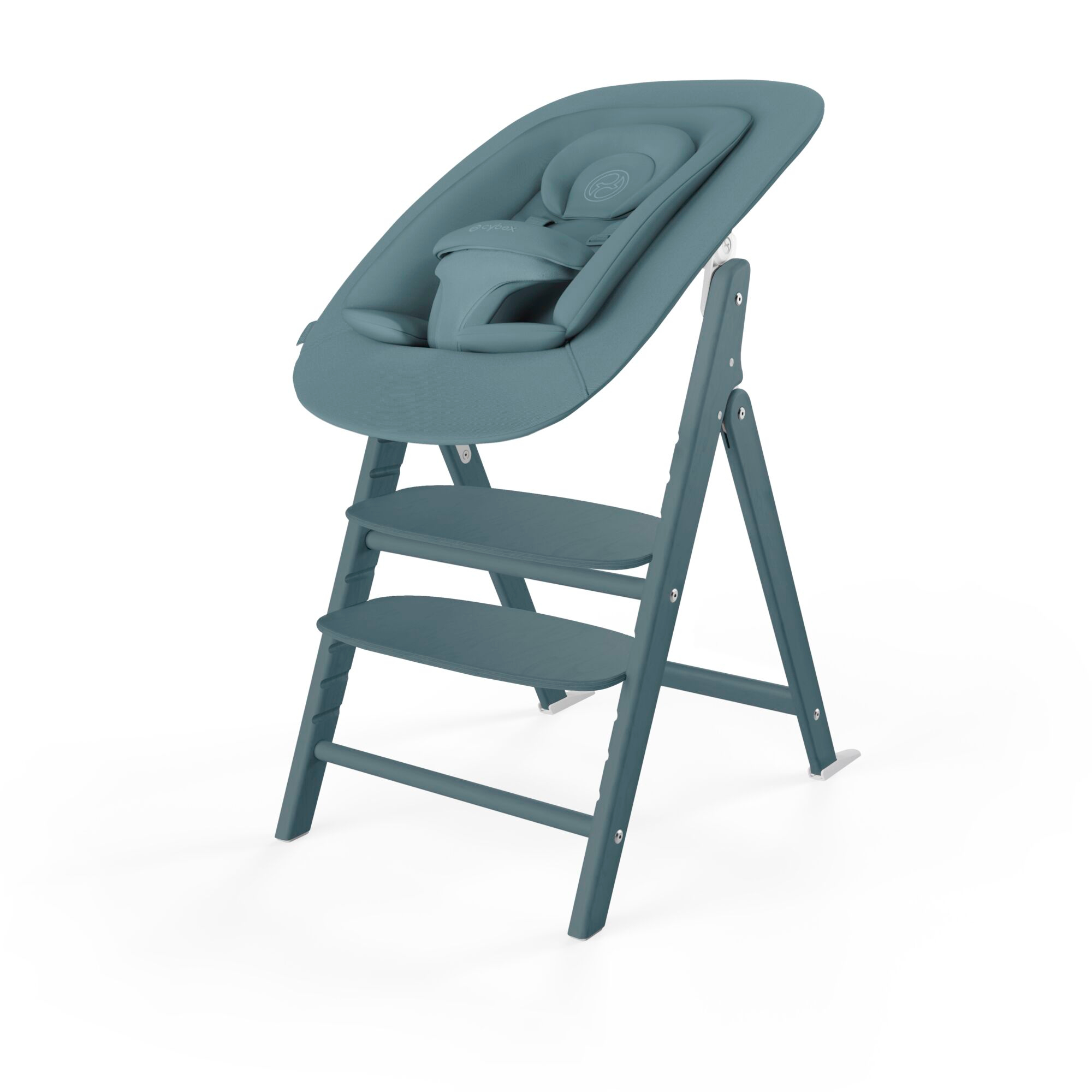 Treppenhochstühle, cybex, Blau – Besonderheit: erlaubt ergonomisches Sitzen in jeder Altersstufe

