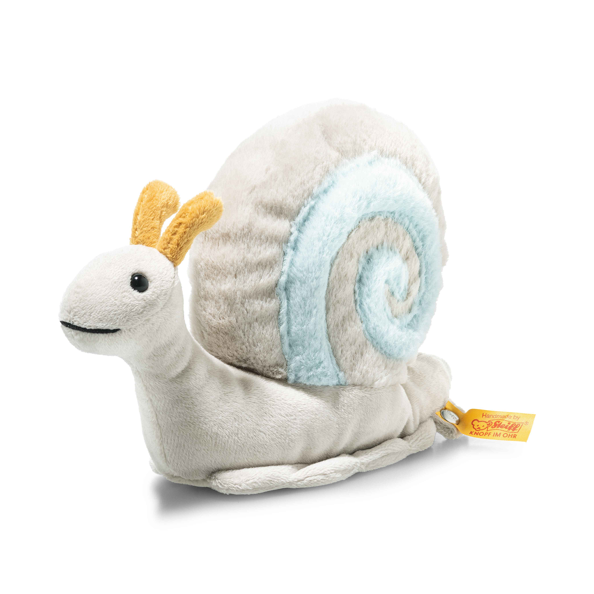 Kuscheltiere, Steiff, Grau – Besonderheit: Schnecke zum Kuscheln und Spielen
