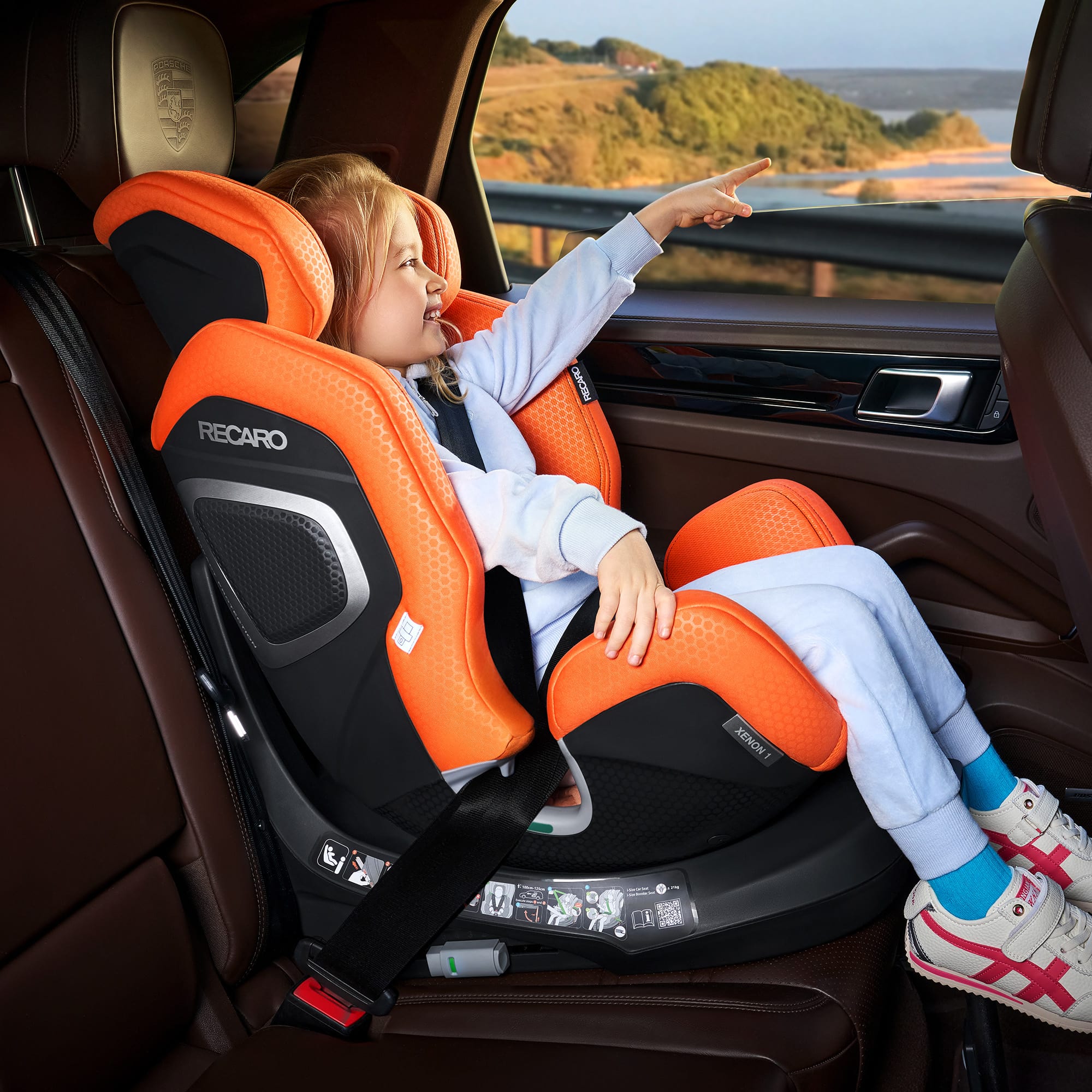 Reboarder 0-18 kg, Gruppe 0+/1, RECARO, Orange – Produktansicht