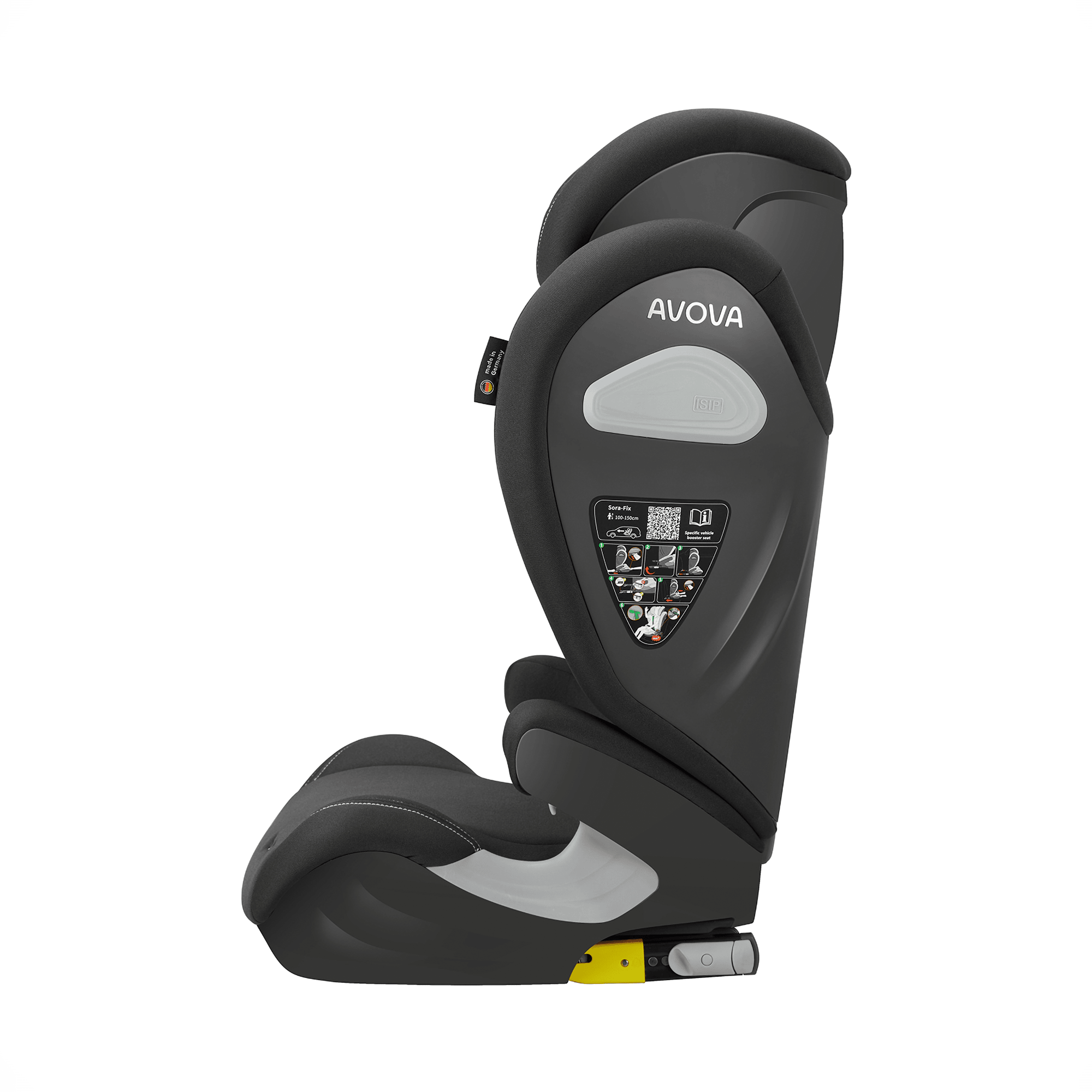 Kindersitze 15-36 kg, Gruppe 2/3, AVOVA, Grau – Produktansicht