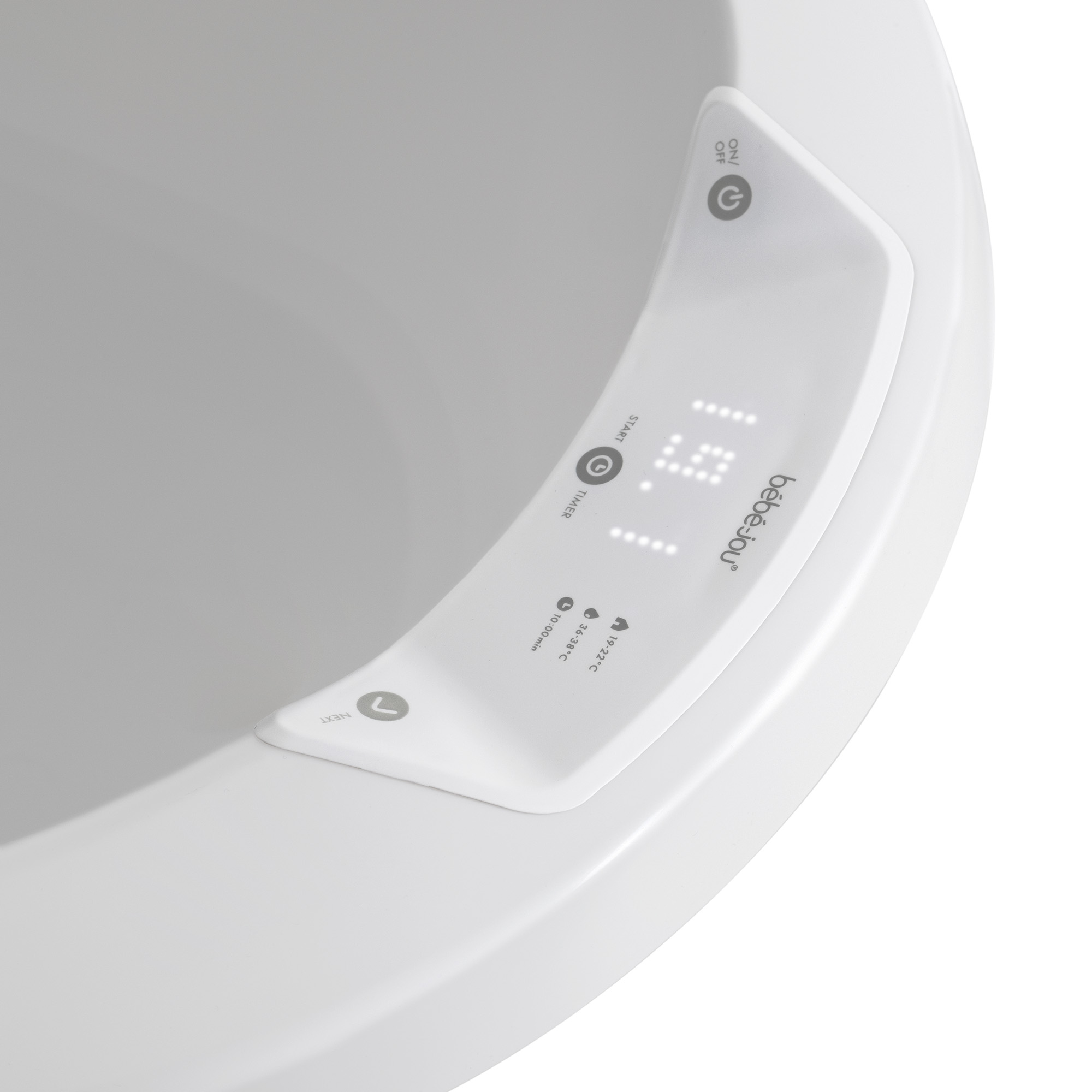 Badewannen, bébé-jou, Weiß – Besonderheit: innovatives digitales Thermometer
