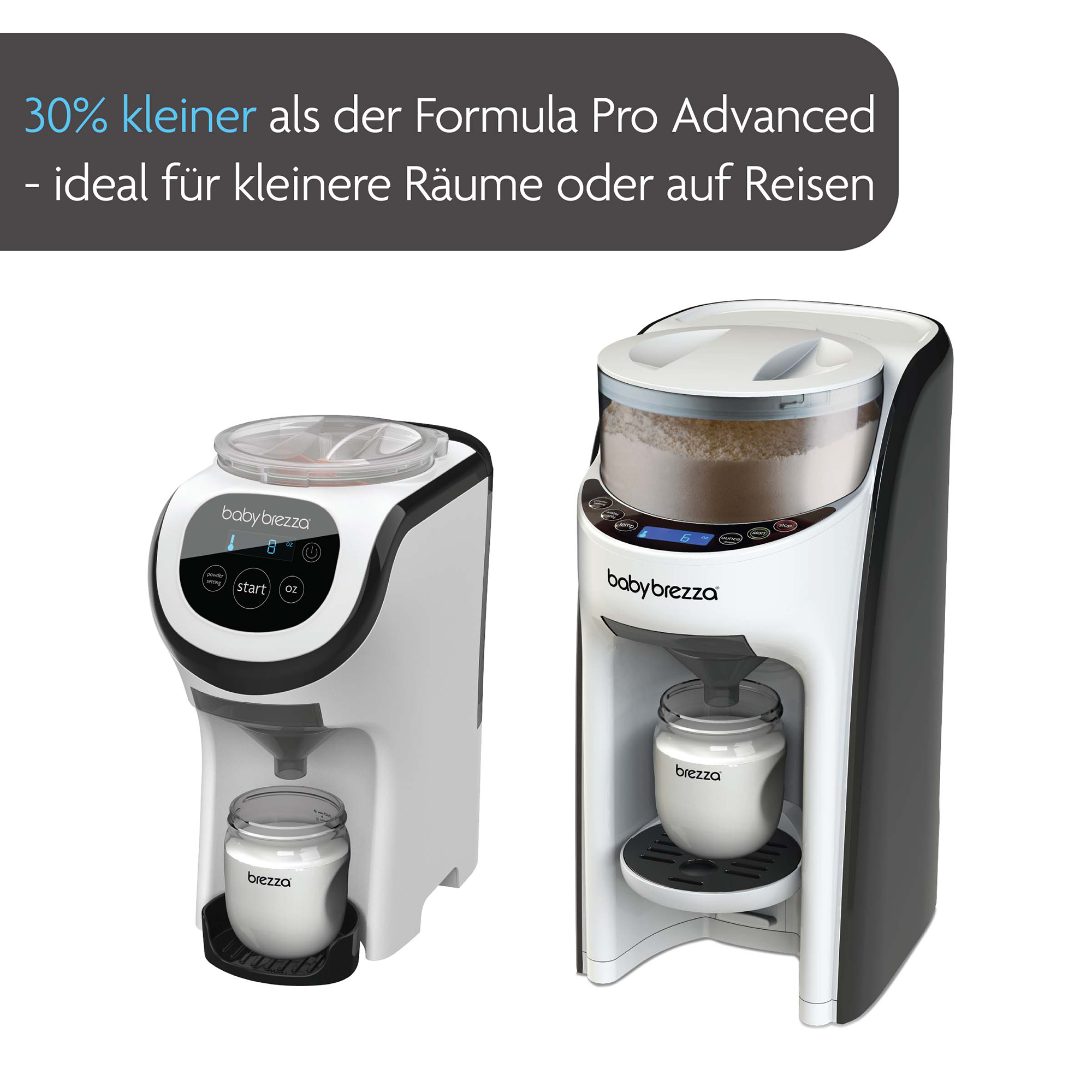 Nahrungsbehälter, babybrezza, Weiß – Produktansicht