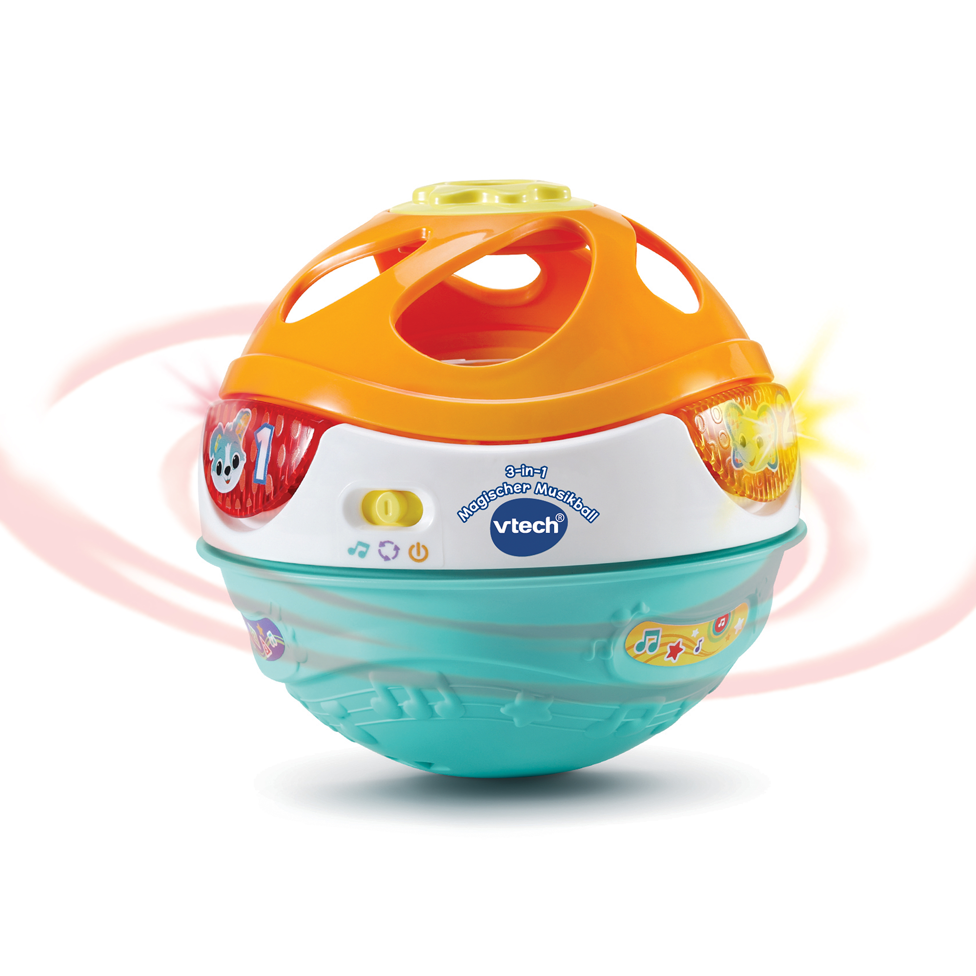 Spielbälle, vtech, Mehrfarbig – Besonderheit: interaktiver Ball aus 3 beweglichen Teilen
