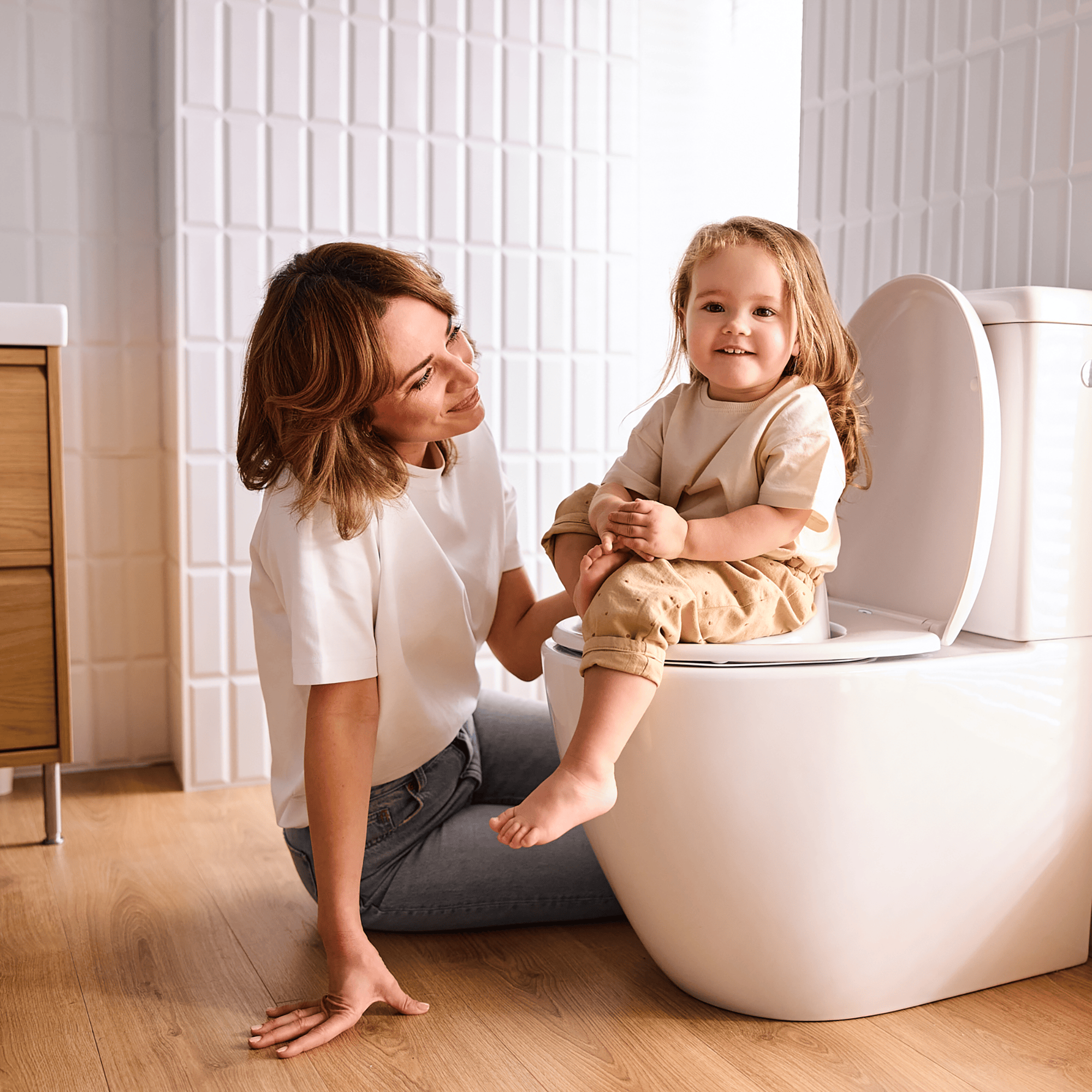 Toilettensitze, rotho Babydesign, Weiß – Besonderheit: passend für alle Handelsüblichen WC-Brillen