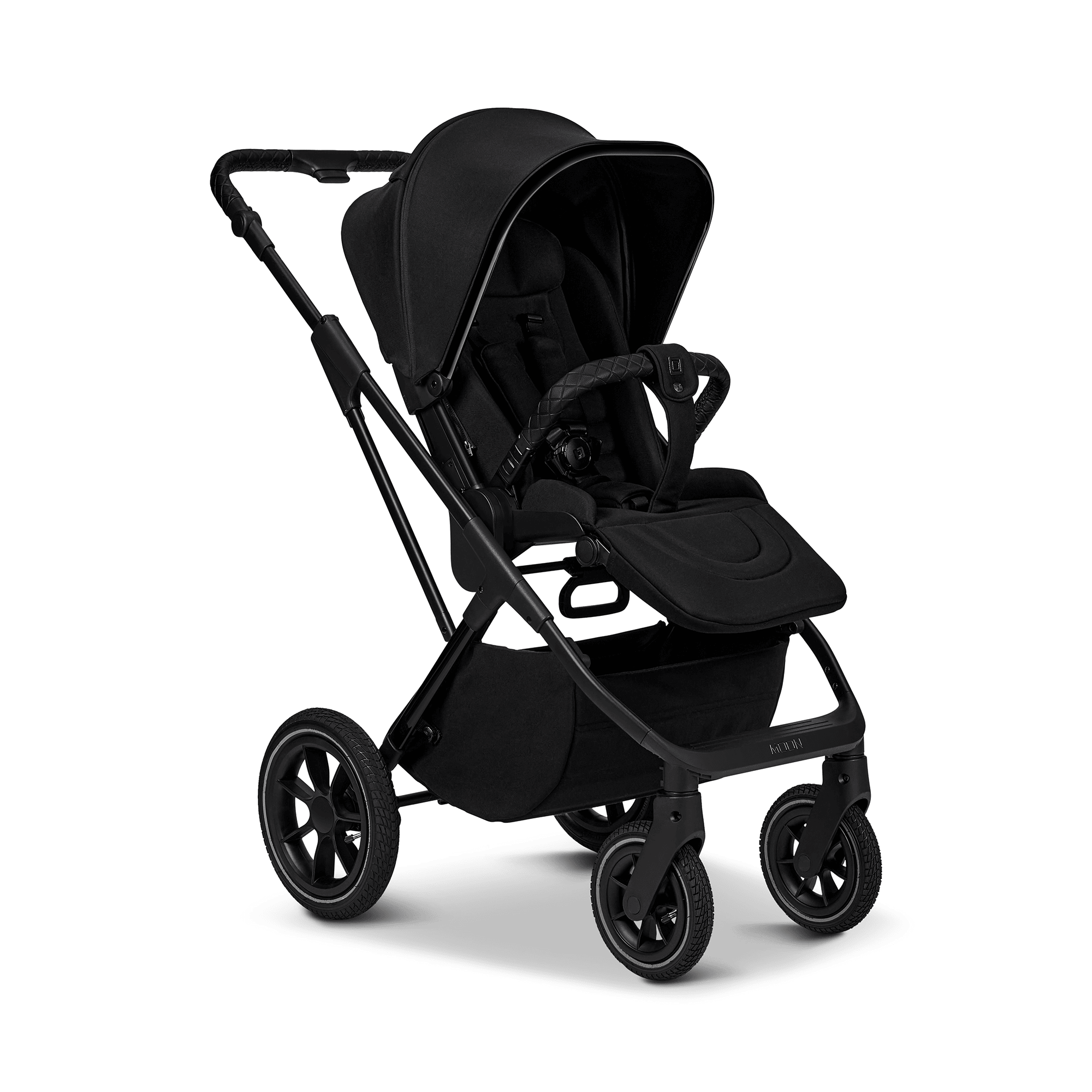 Kombi-Kinderwagen, MOON, Schwarz – Produktansicht